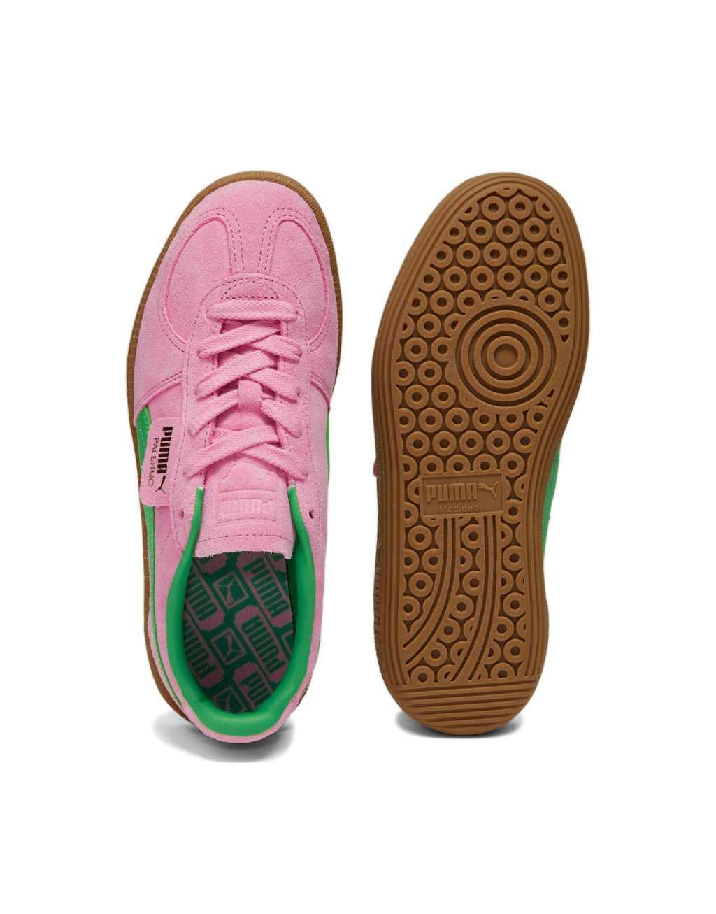 PUMA Palermo Special sneakers in pink and green Product Image