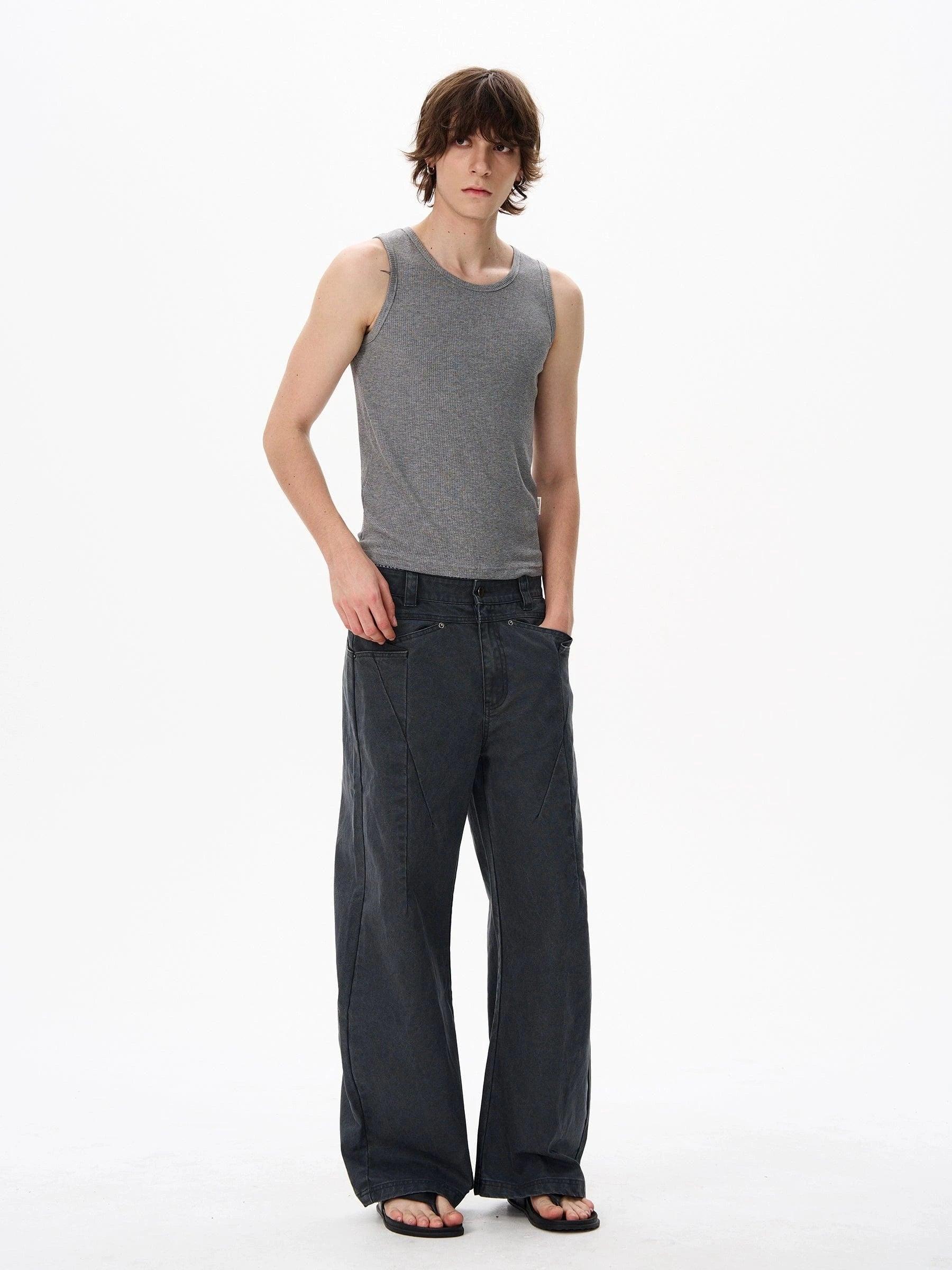 RT No. 18025 RODEO STRAIGHT PANTS Unisex Product Image
