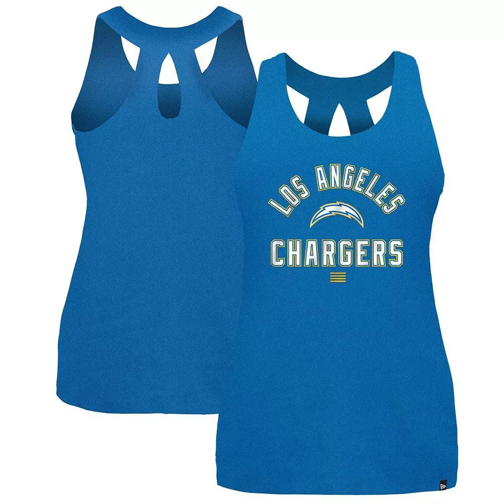 Women's New Era Powder Blue Los Angeles Chargers 2024 NFL Training Camp Tank Top,  Product Image