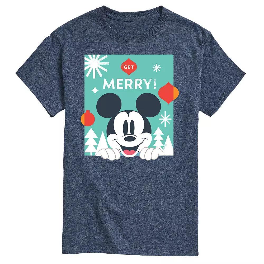 Disney's Mickey Mouse & Friends Men's Christmas Grid Graphic Tee,  Product Image