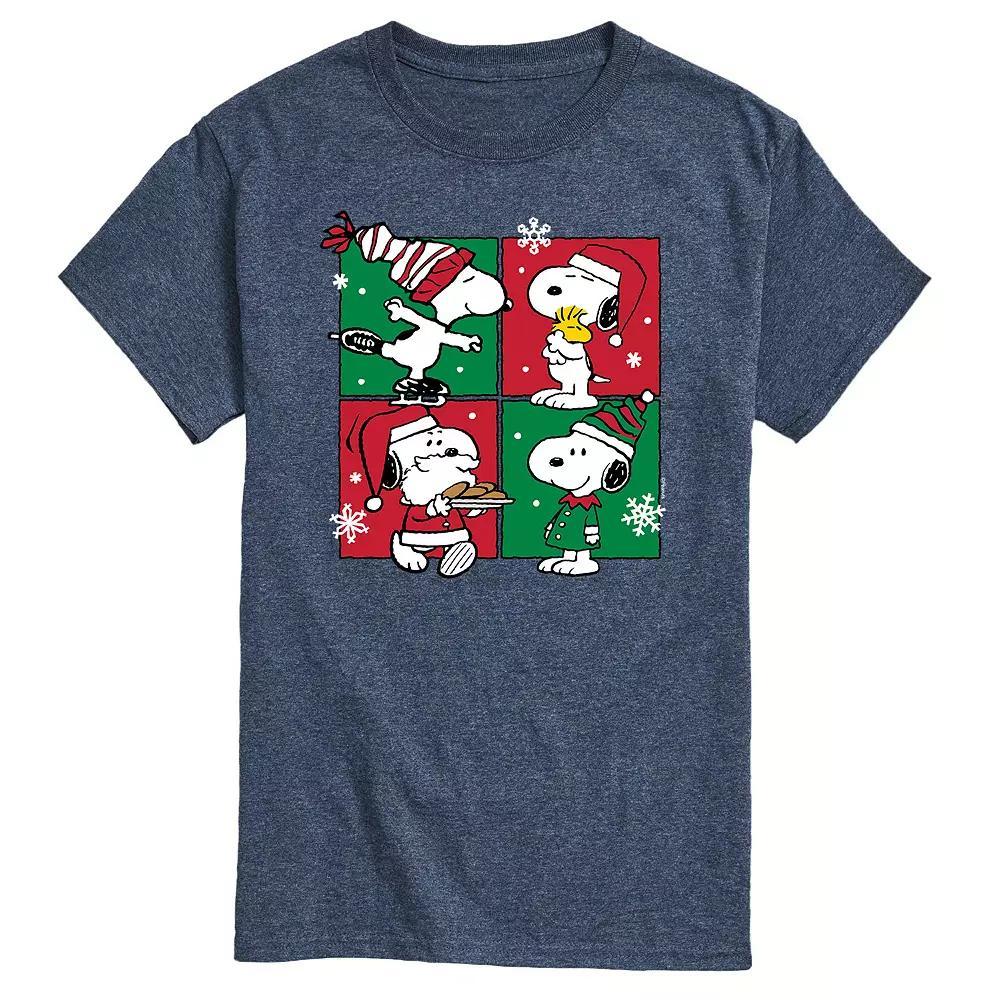 Men's Peanuts Christmas Grid Tee,  Product Image