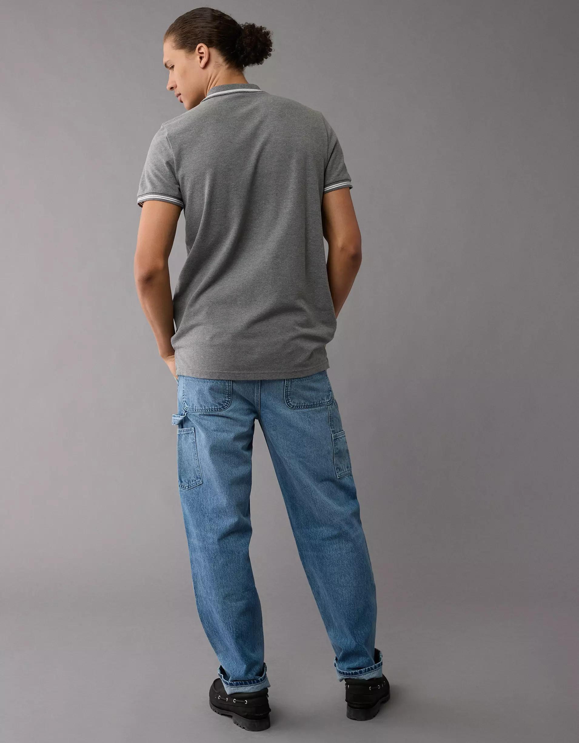 AE Lived-In Slim Fit Pique Polo Shirt Product Image