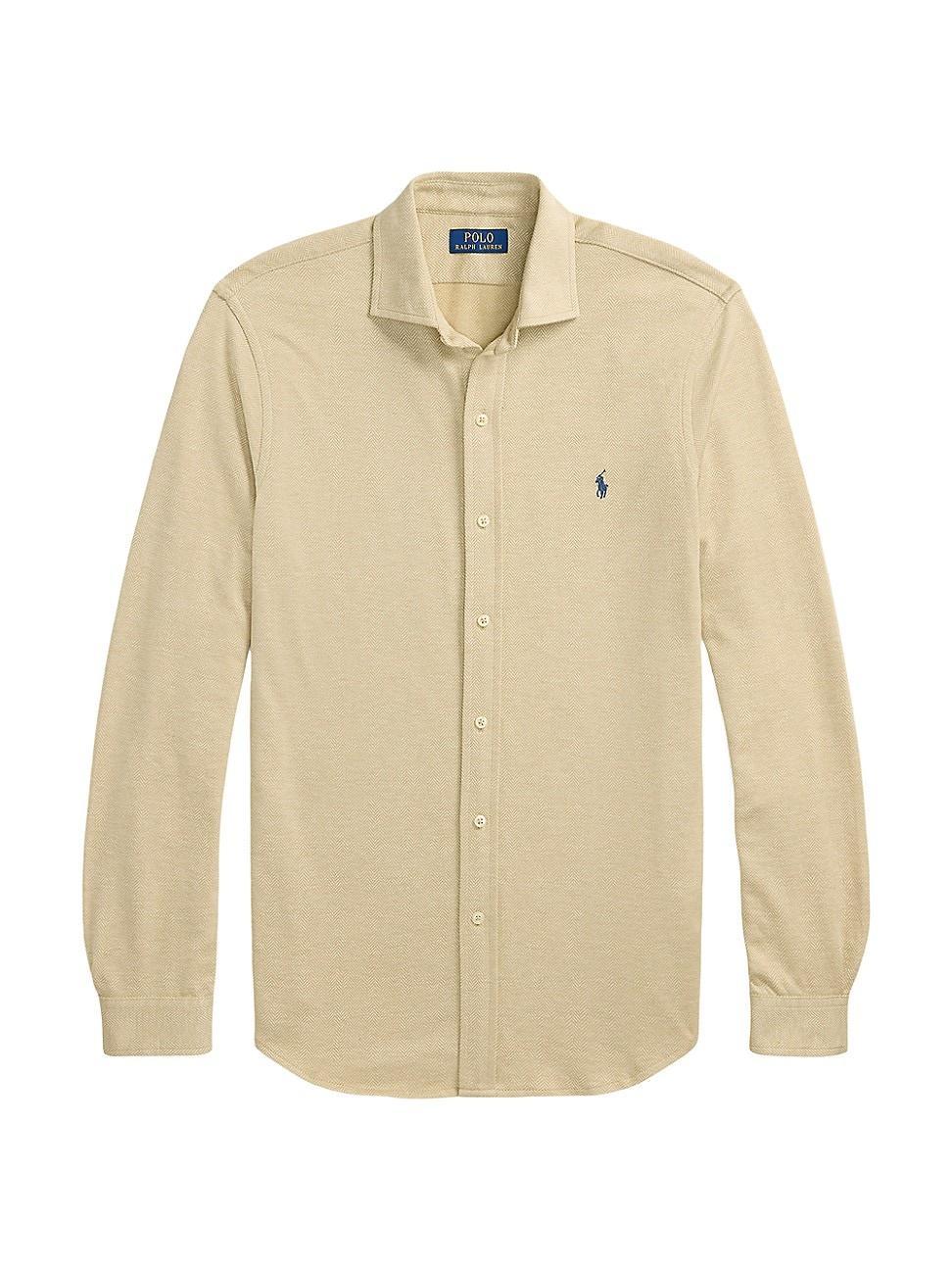 Mens Herringbone Jersey Shirt Product Image
