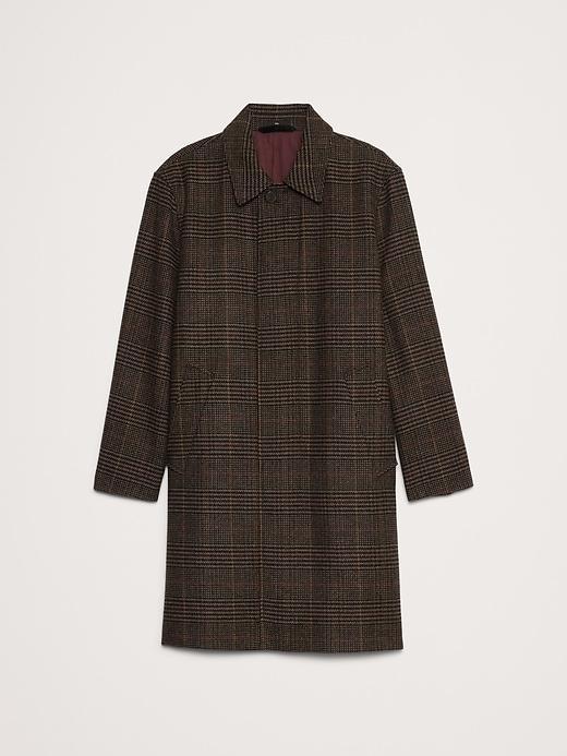 Italian Plaid Car Coat Product Image