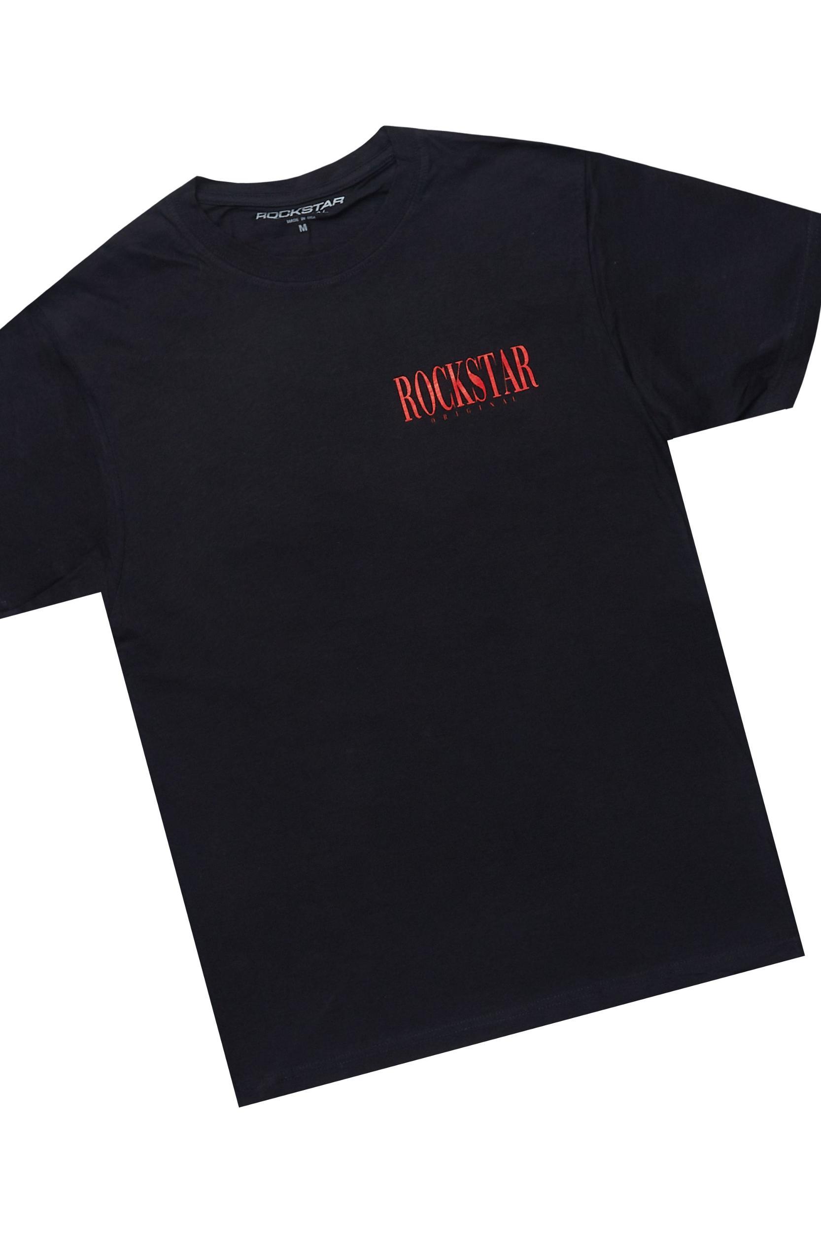 Diona Black T-Shirt Short Set Female Product Image