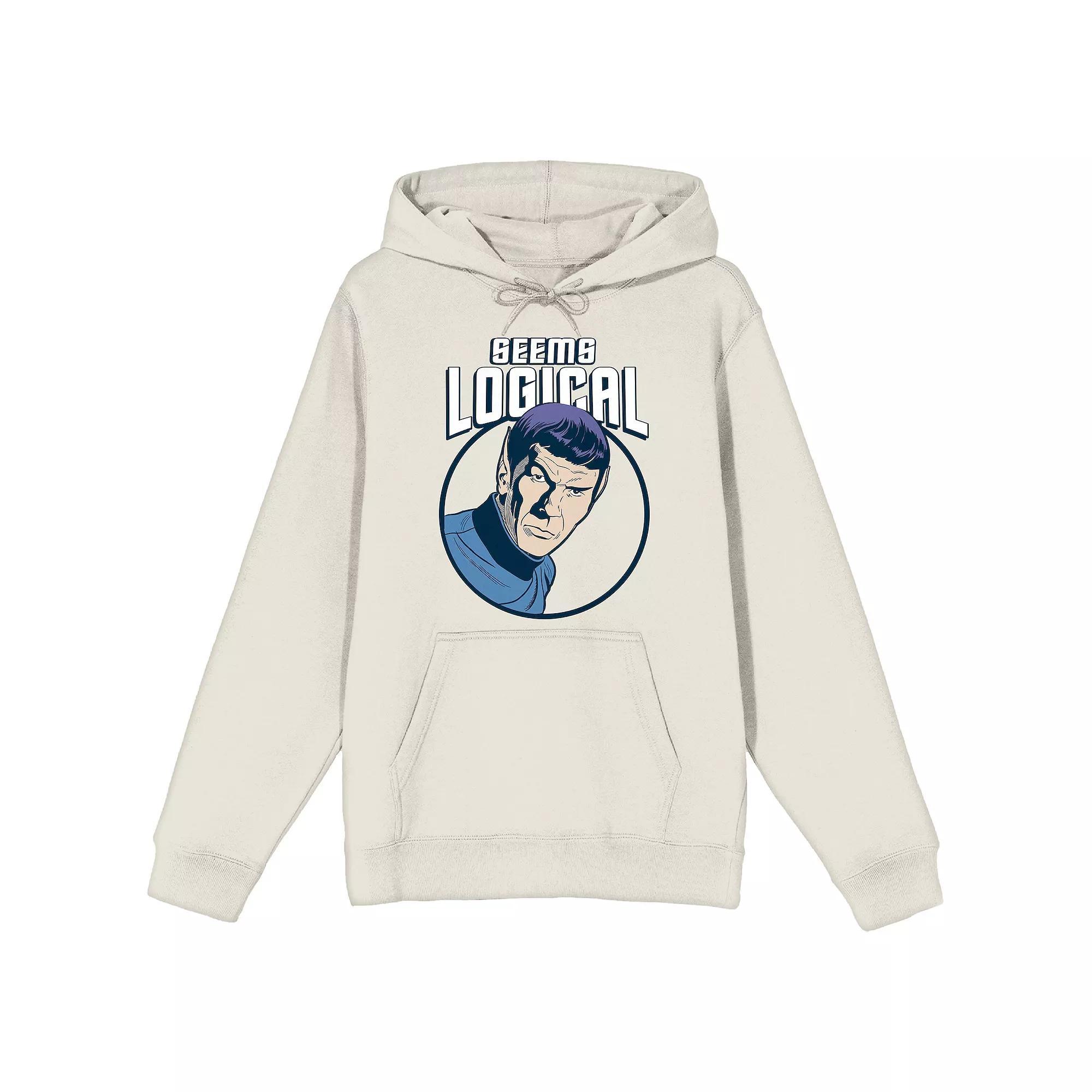 Men's Star Trek TOS Spock Hoodie, Size: XXL, Off White Product Image