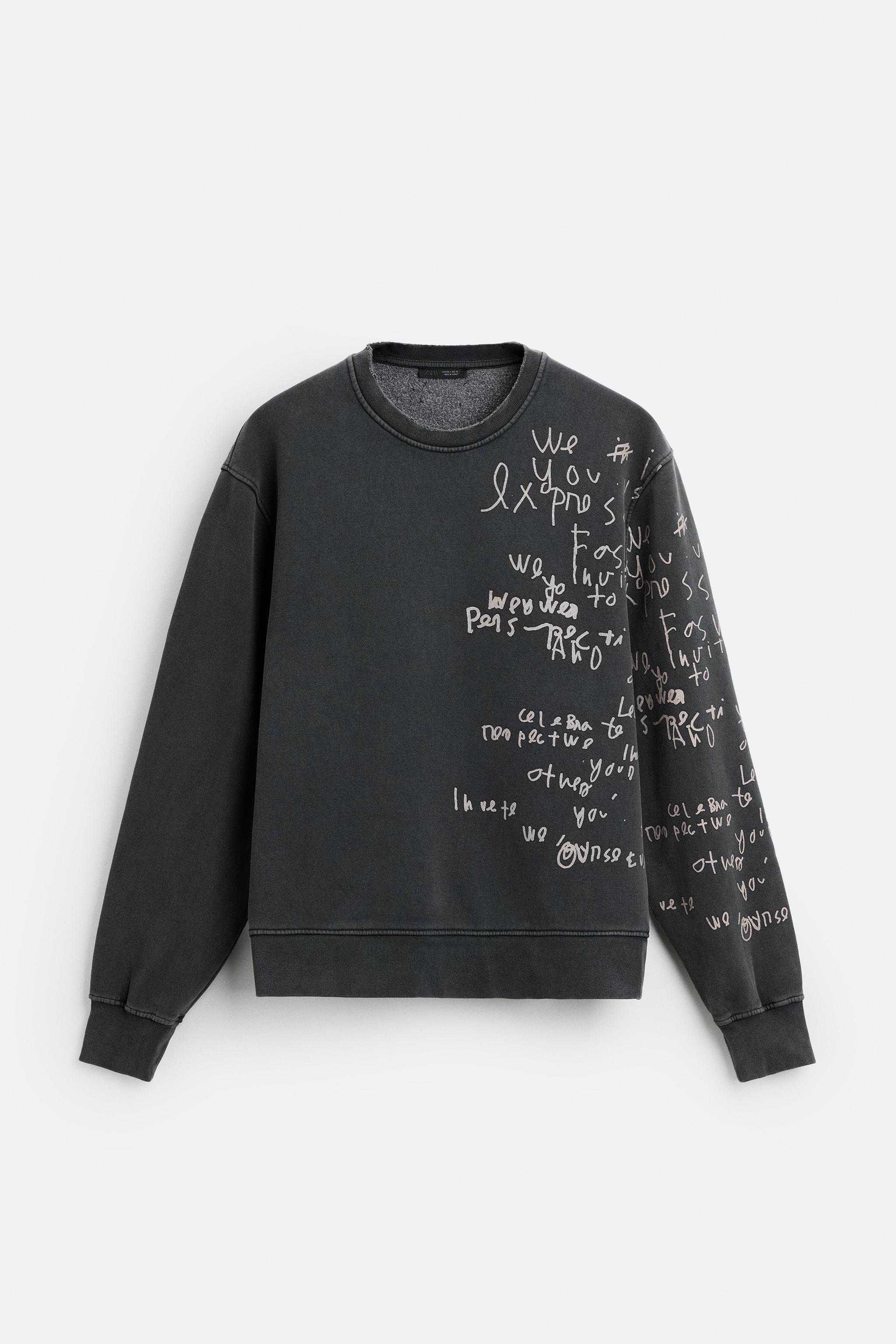 TEXT PRINT SWEATSHIRT Product Image