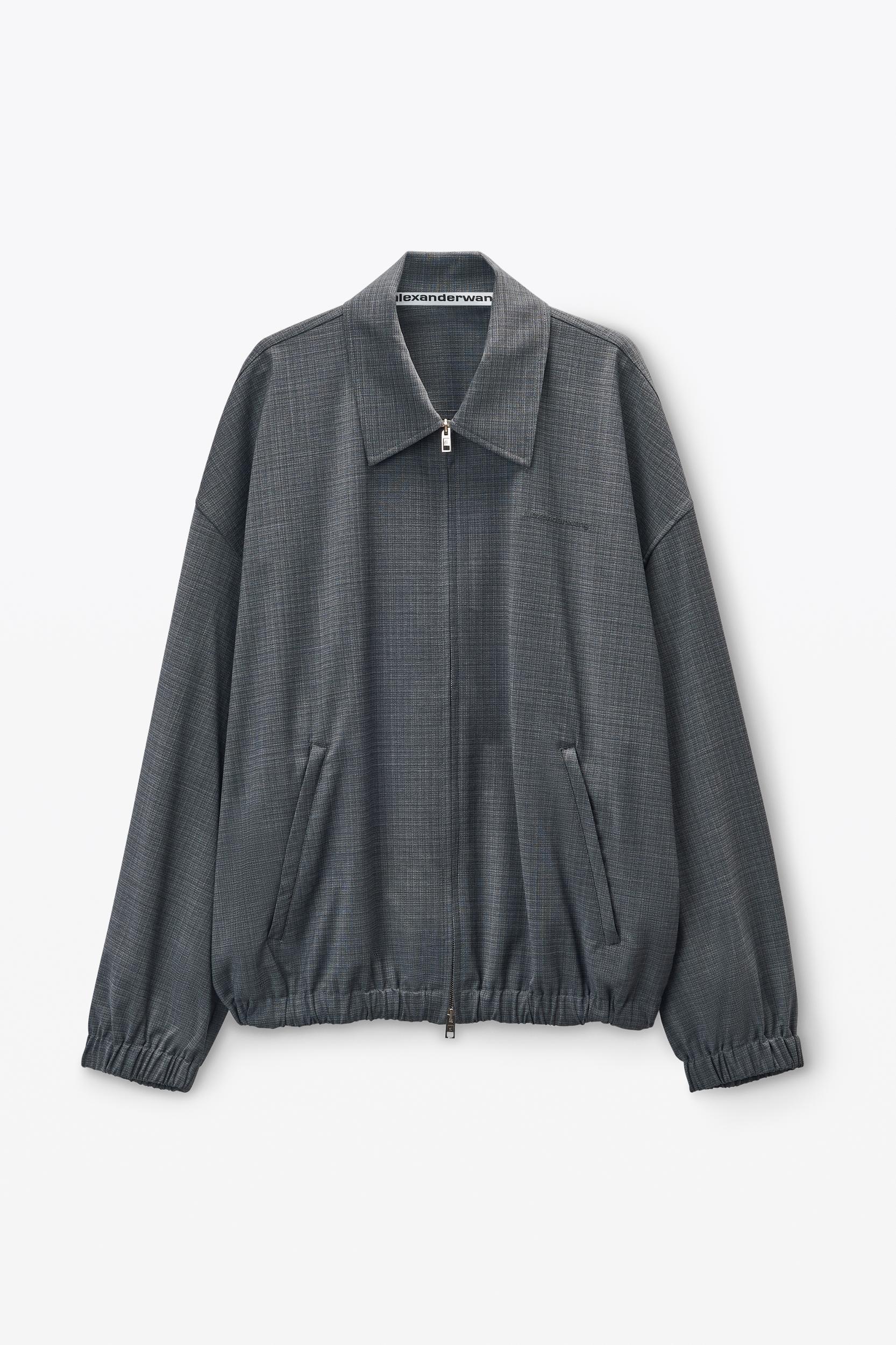 Dark Grey Logo Track Jacket  Product Image