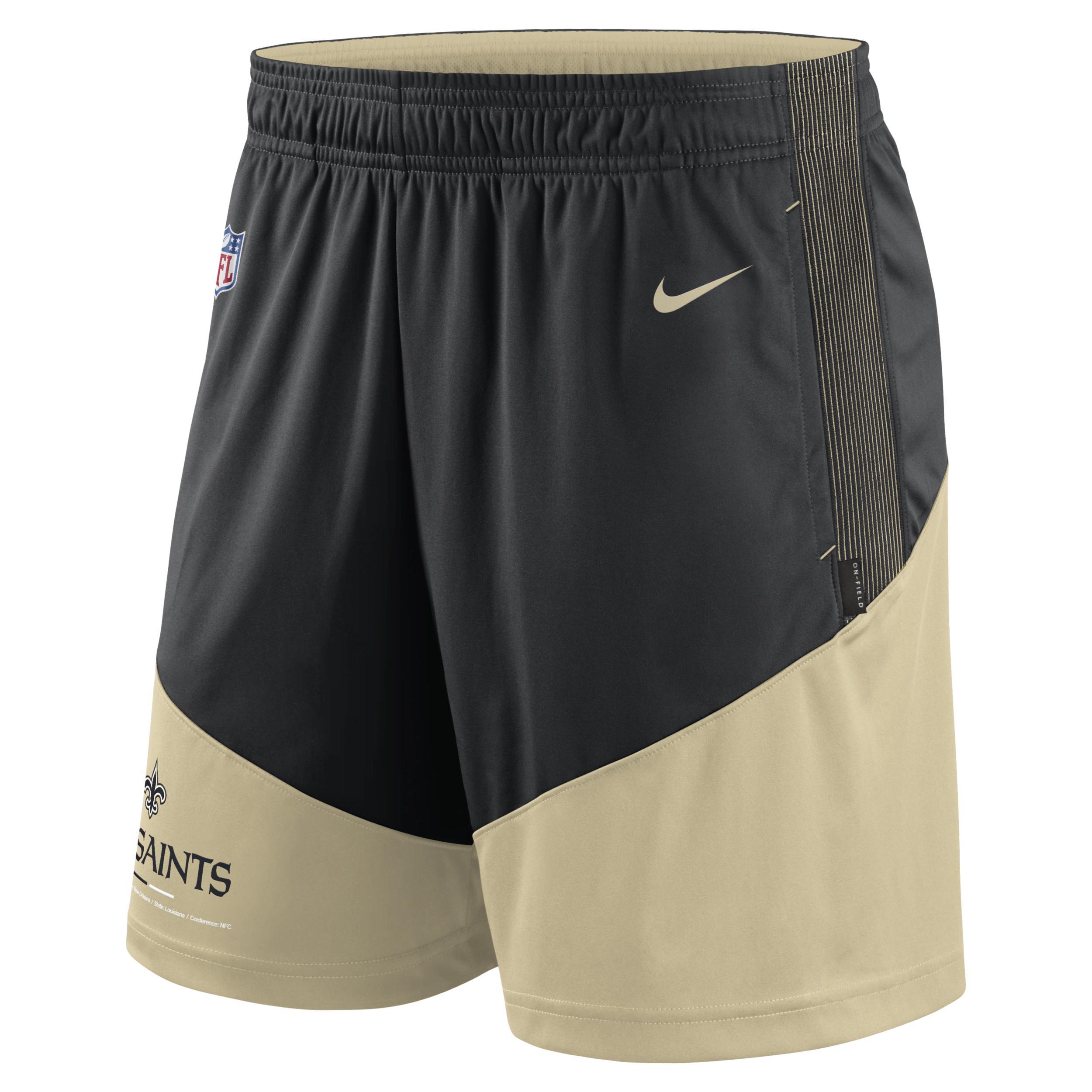 Mens Nike Black Las Vegas Raiders Sideline Primary Lockup Performance Shorts - Black Product Image