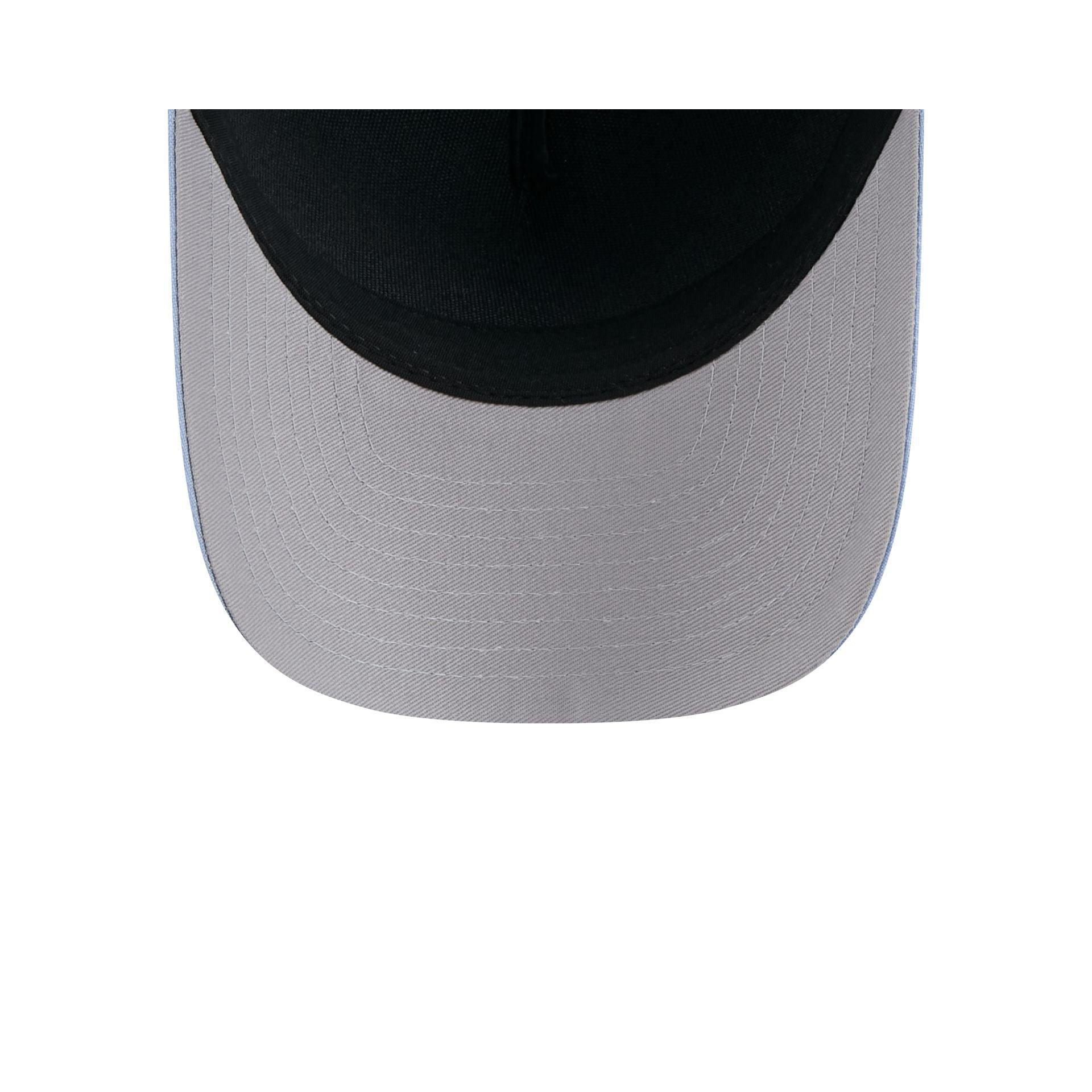 Chicago White Sox Pinstripe Linen 9FORTY M-Crown A-Frame Snapback Hat Male Product Image