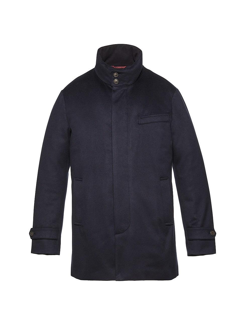 Mens Cashmere Down Car Coat Product Image