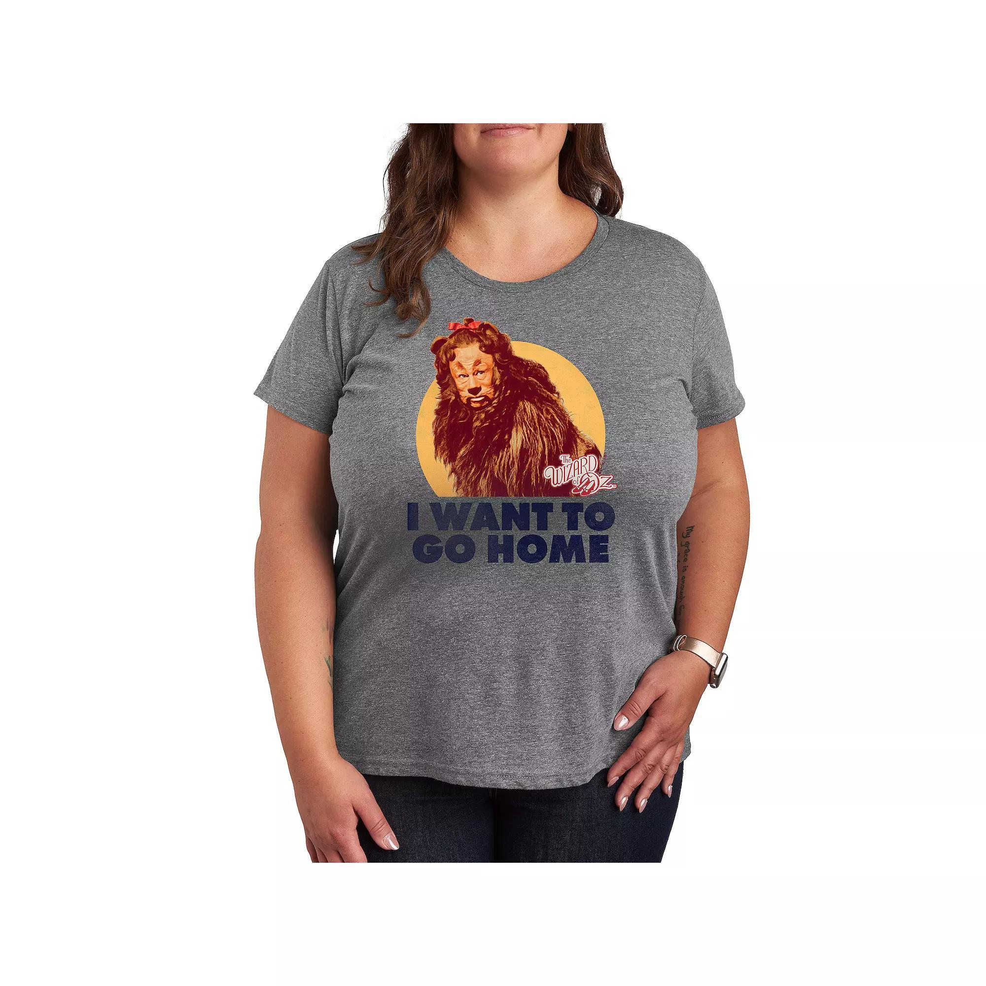 Plus The Wizard Of Oz Lion Home Graphic Tee, Women's,  Product Image