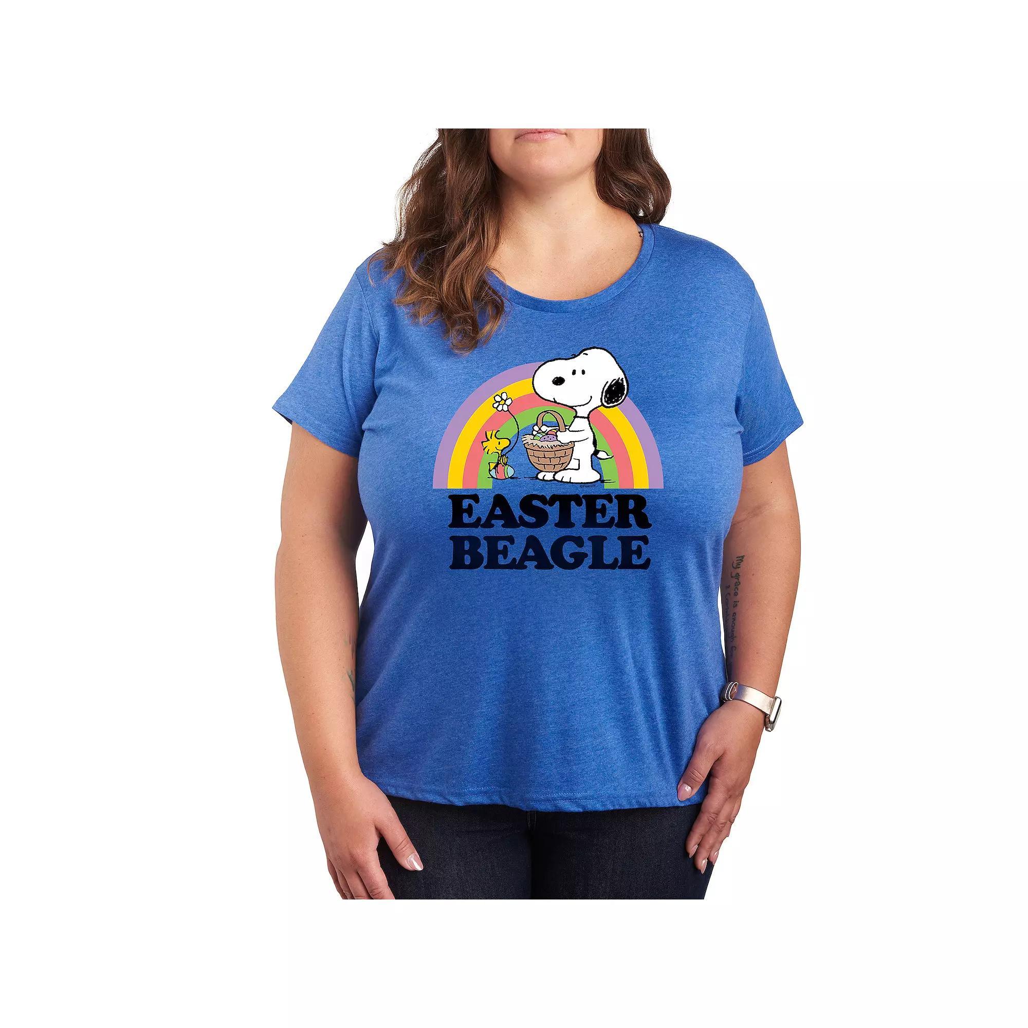 Plus Peanuts Snoopy & Woodstock Easter Graphic Tee, Women's,  Product Image