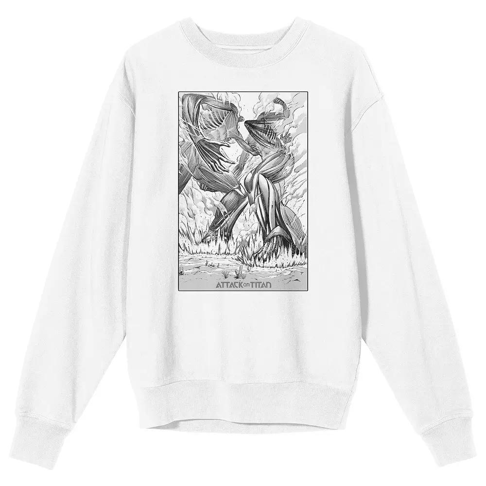 Men's Attack On Titan Two Titans Sweatshirt,  Product Image