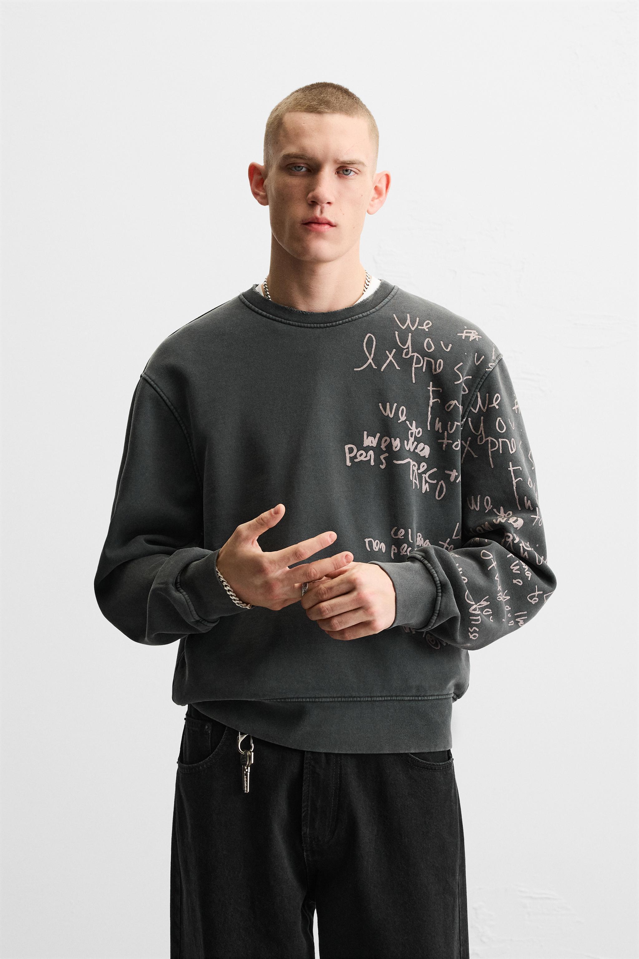 TEXT PRINT SWEATSHIRT Product Image