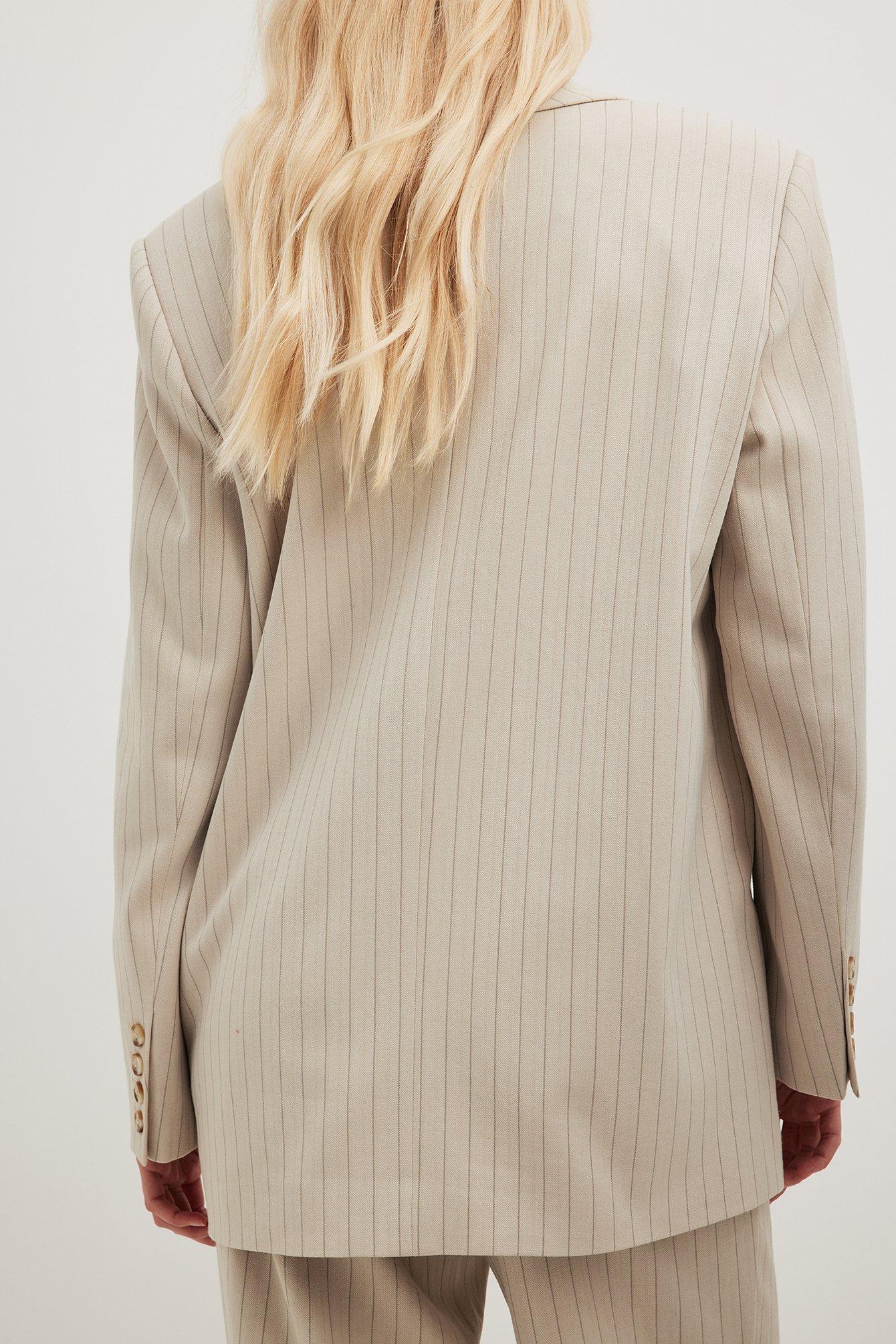 Striped Oversized Blazer Product Image