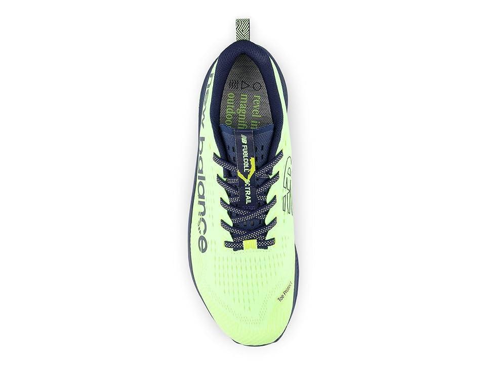 New Balance FuelCell SuperComp Trail (Bleached Lime Glo/NB Navy) Men's Shoes Product Image