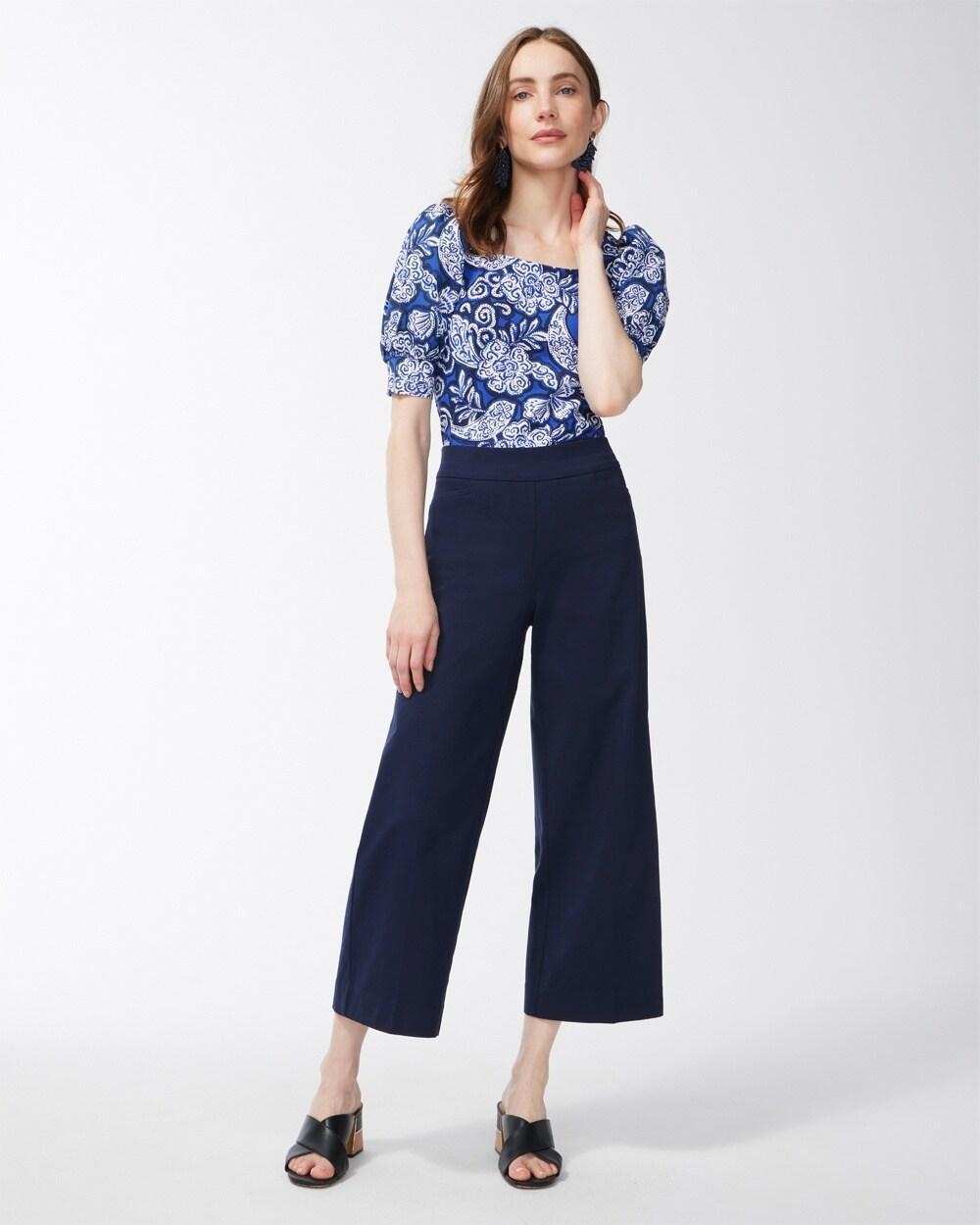 Brigitte Wide Leg Cropped Pants Product Image