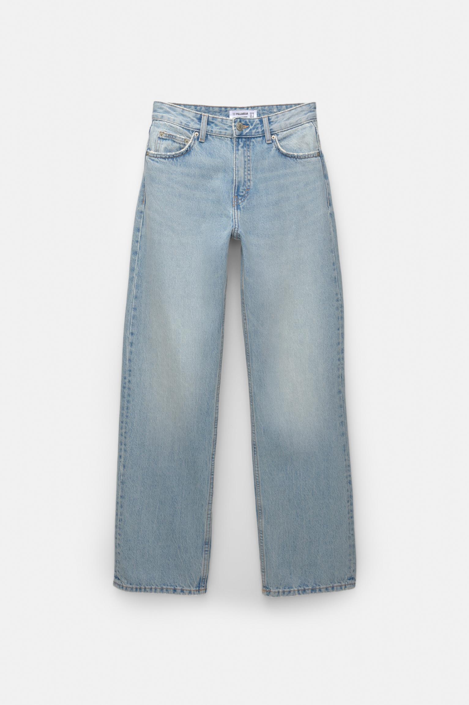 Mid-rise straight-leg jeans Product Image