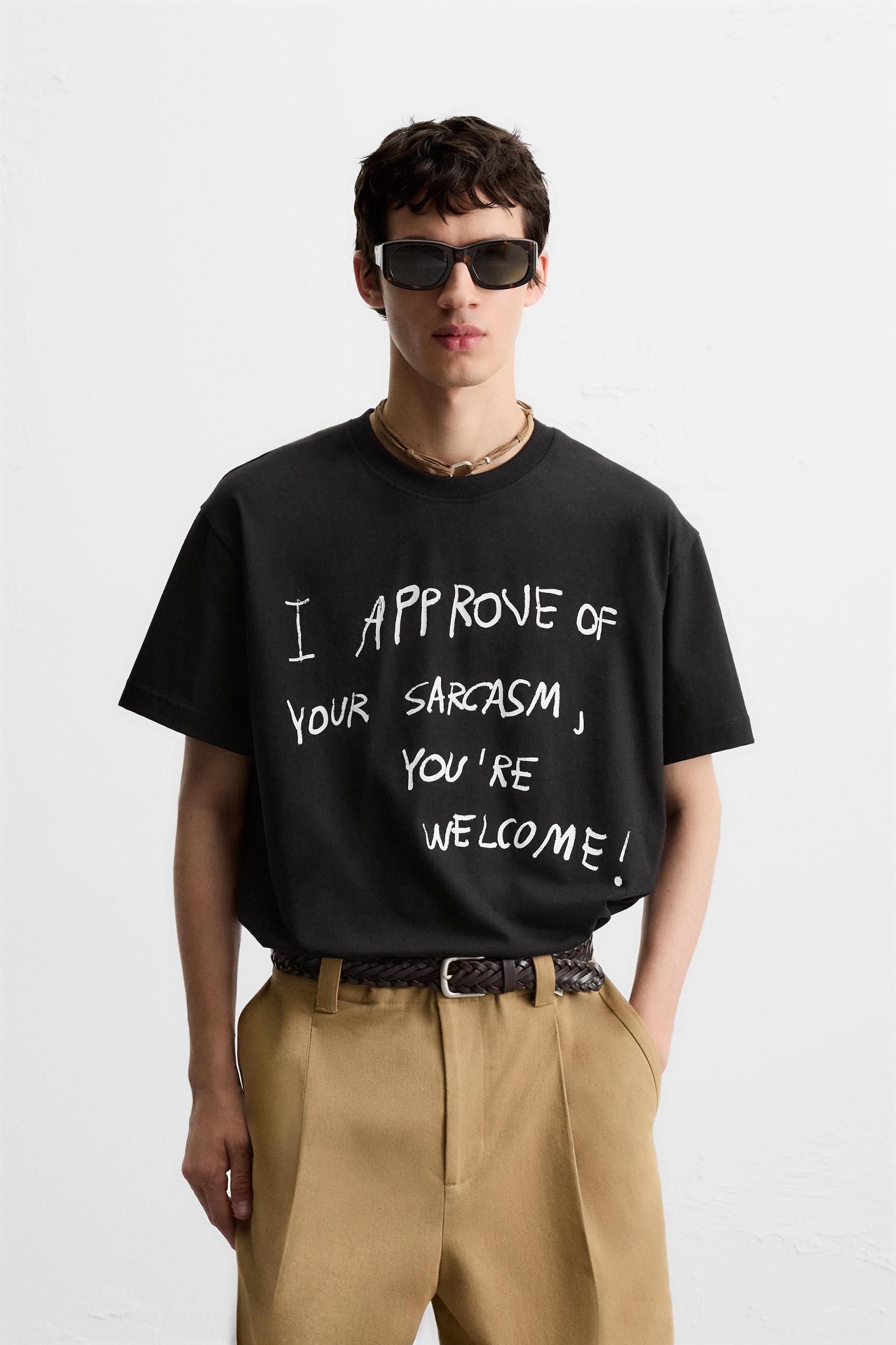 TEXT PRINT T-SHIRT Product Image