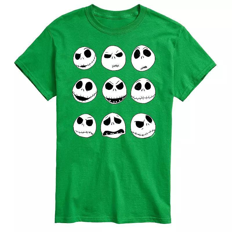 Disney's The Nightmare Before Christmas Jack Skellington Men's Grid Graphic Tee, Size: XXL, Green Product Image