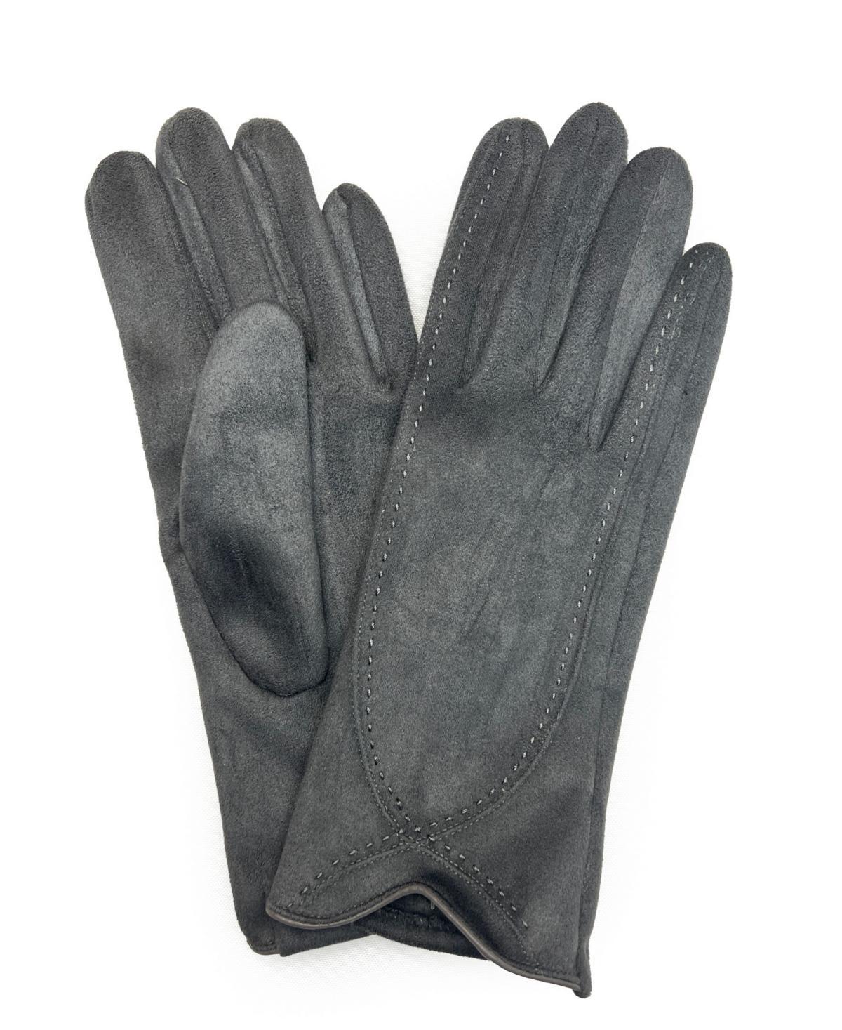 Marcus Adler Womens Stitched Faux Suede Touchscreen Glove Product Image