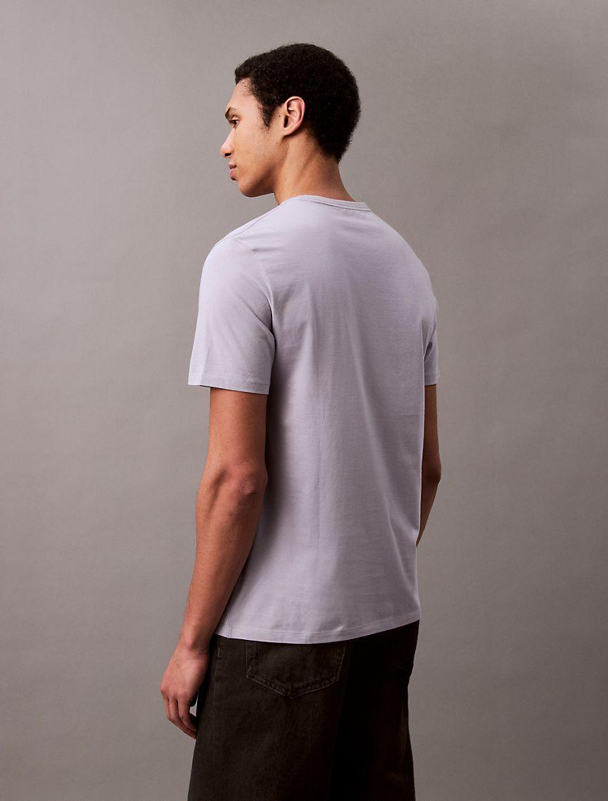 Calvin Klein Mens Monogram Logo Tee - Yellow Product Image