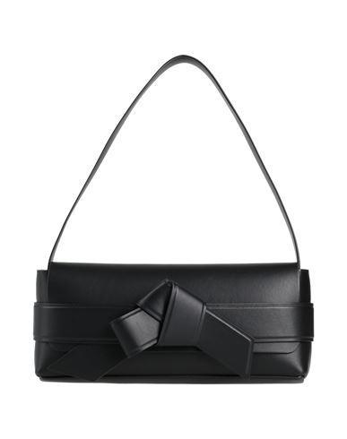 ACNE STUDIOS Musubi Elongated Hobo Bag -  - Leather - Black Product Image