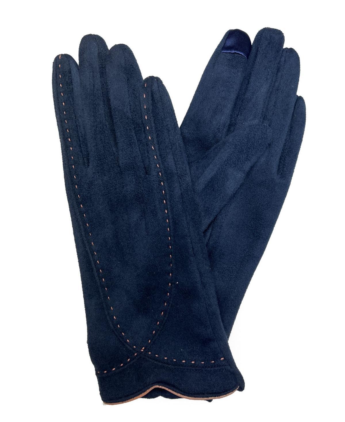 Marcus Adler Womens Stitched Faux Suede Touchscreen Glove Product Image