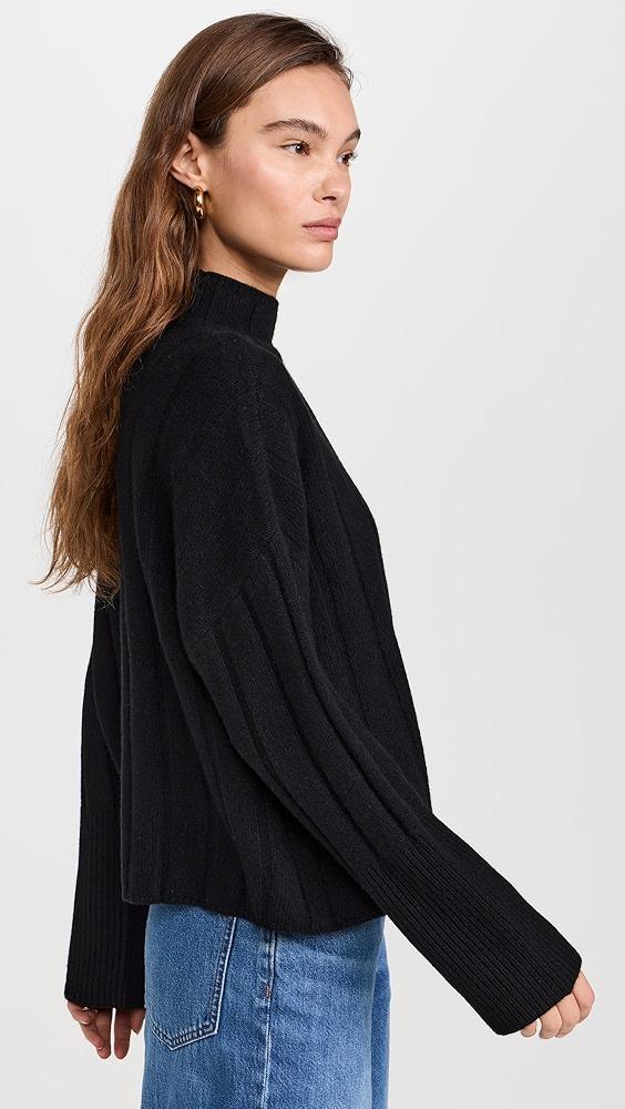 Madewell Solid Hope Wide Rib Recash Turtleneck | Shopbop Product Image