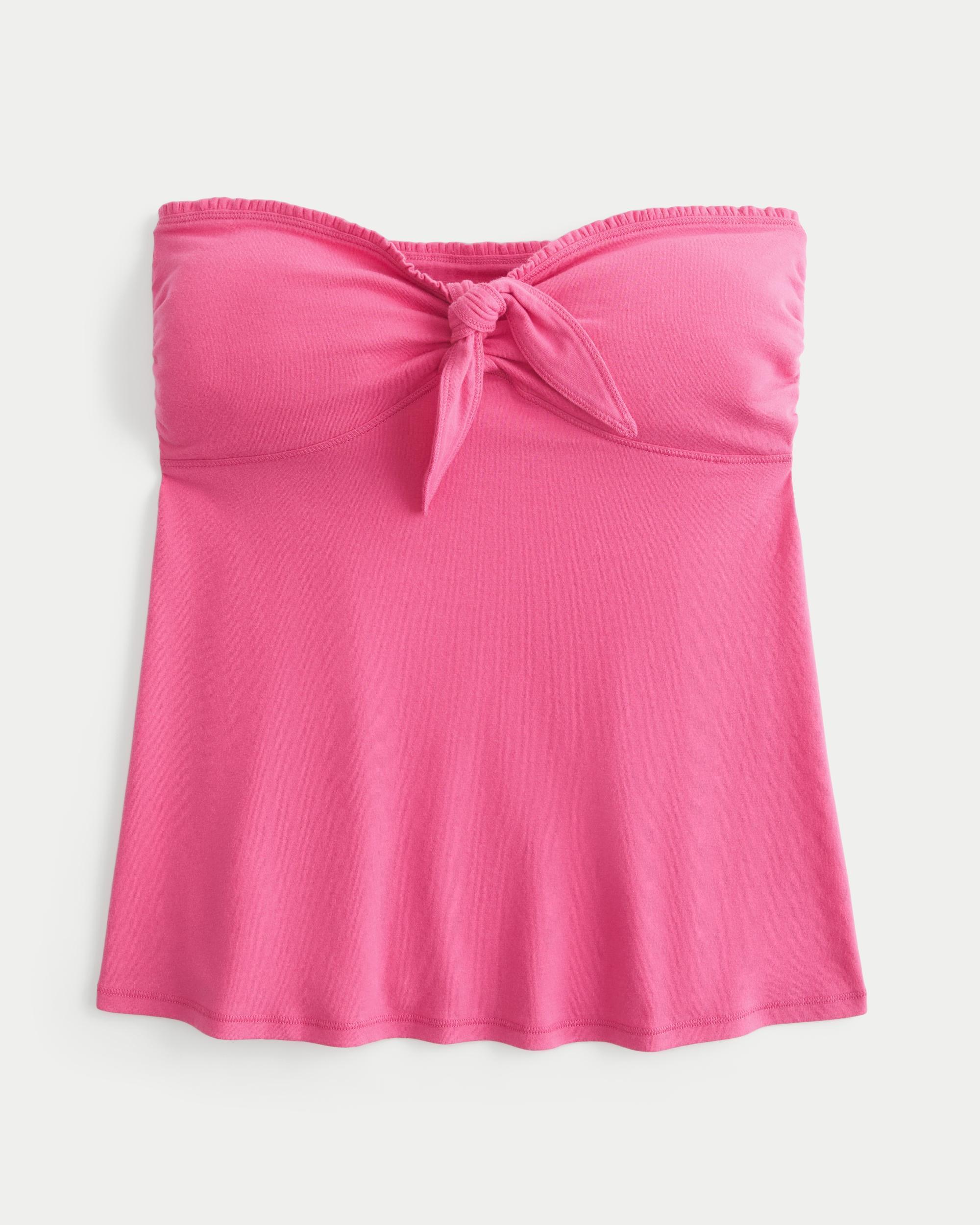 Easy Strapless Tie-Bust Babydoll Top Product Image