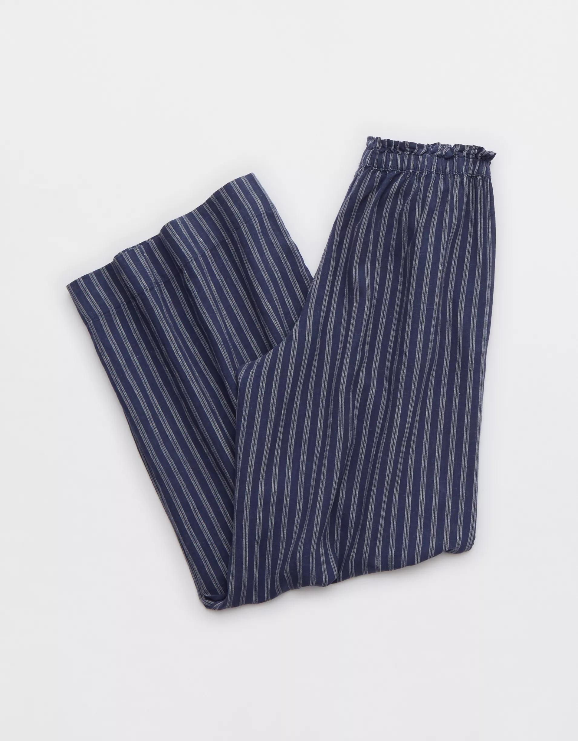 Aerie Linen Blend Trouser Product Image