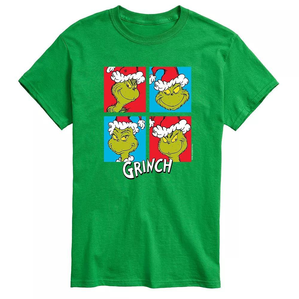 Men's Dr. Seuss Grinch Grid Tee,  Product Image