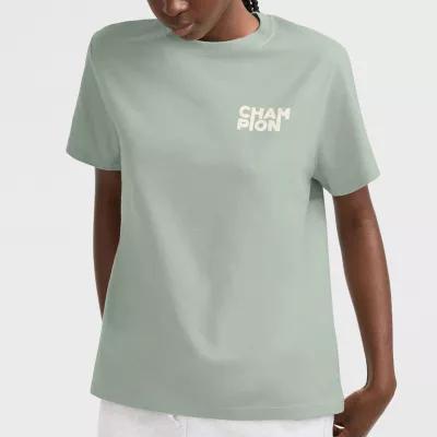 Champion Womens Crew Neck Short Sleeve T-Shirt Product Image