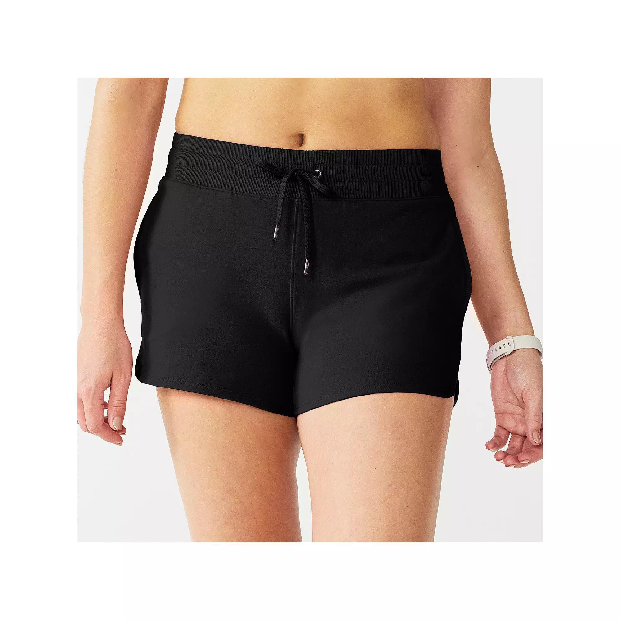 Women's Tek Gear® Essential Drawstring Shorts, Size: XXL, Black Product Image
