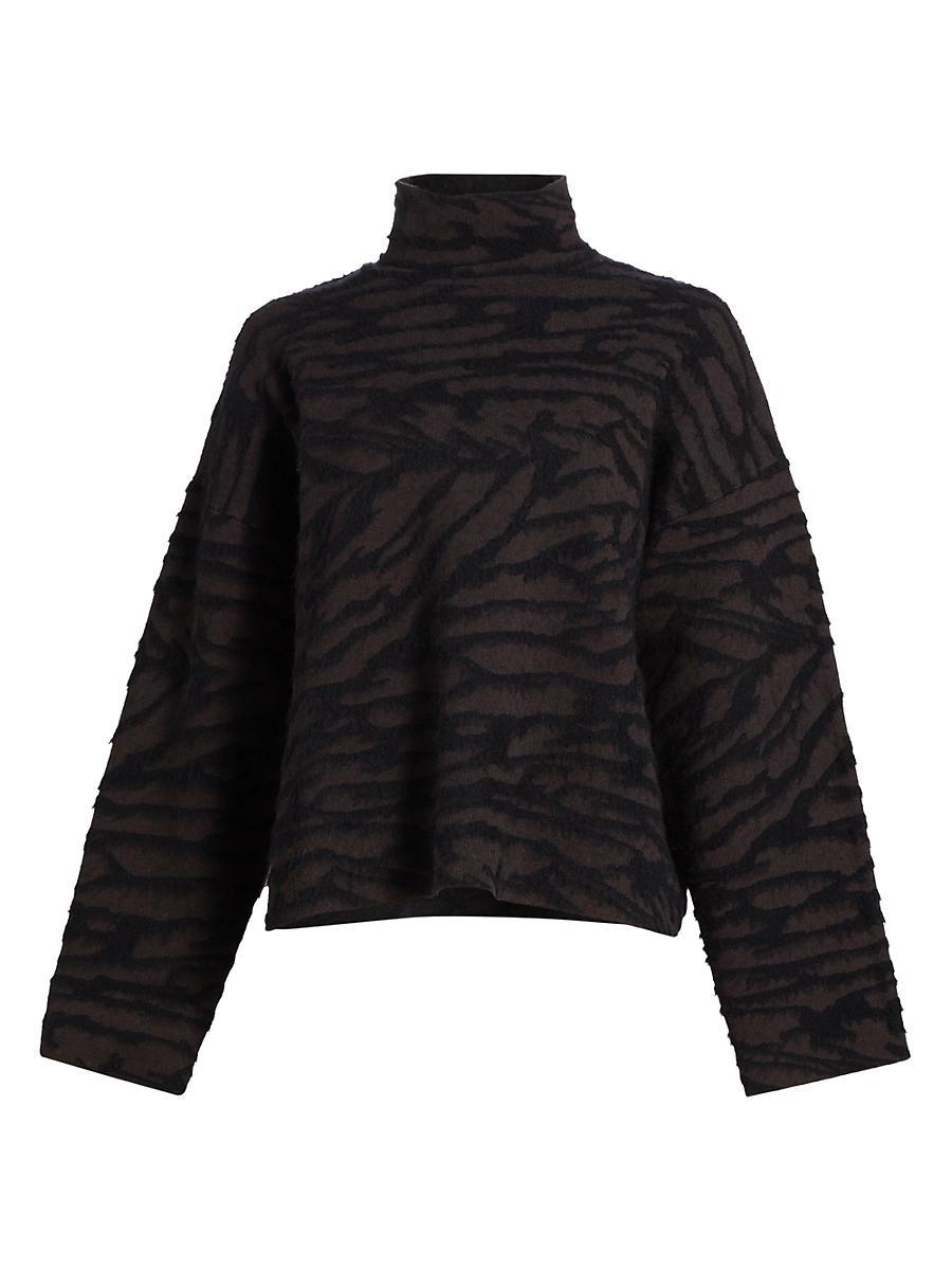 Womens Asher Brushed-Knit Turtleneck Sweater Product Image