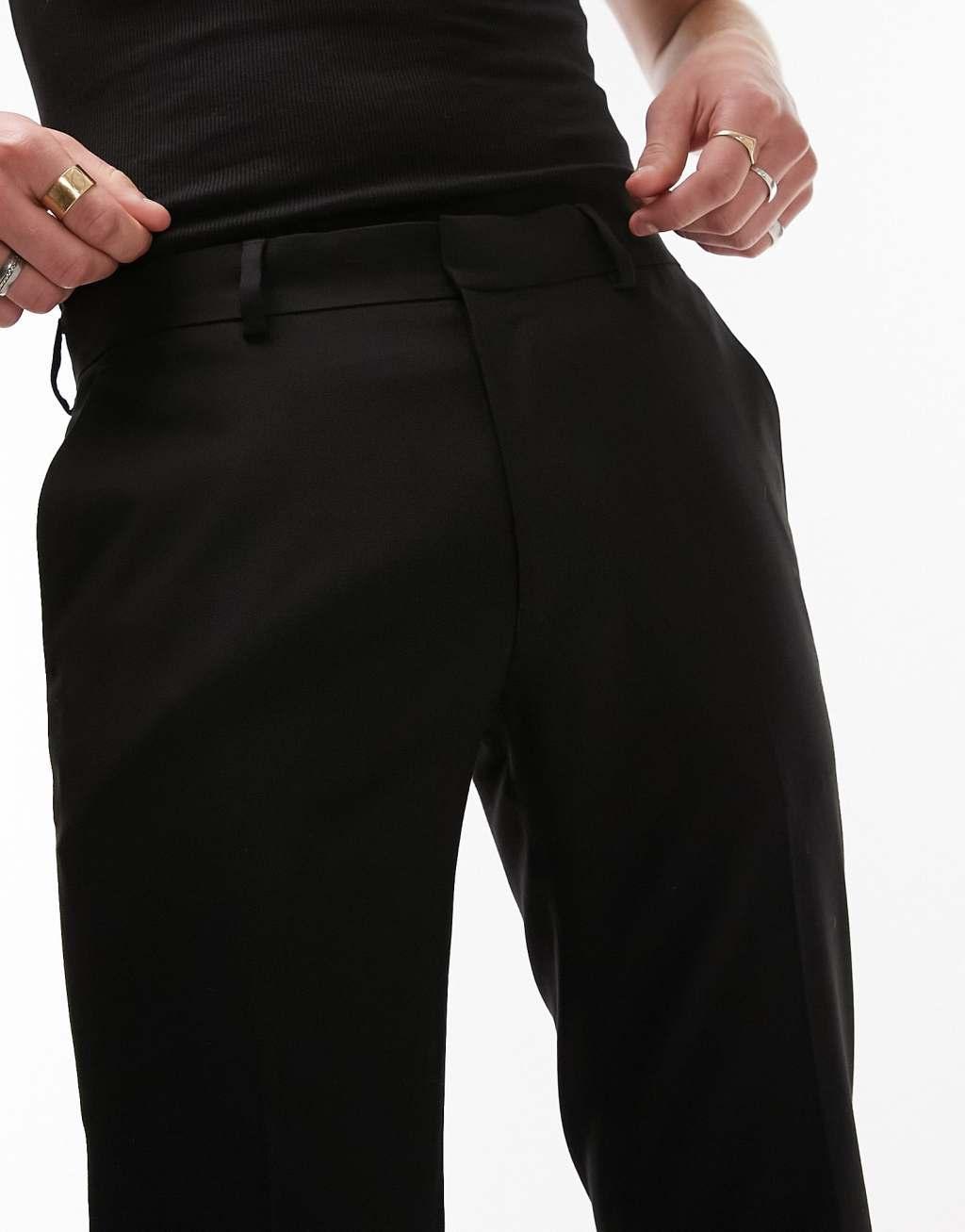 Topman smart skinny pants in black Product Image