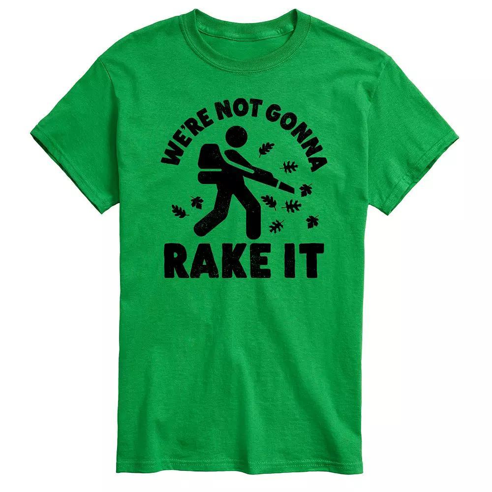 Big & Tall Not Gonna Rake It Tee, Men's, Size: 6XB, Green Product Image