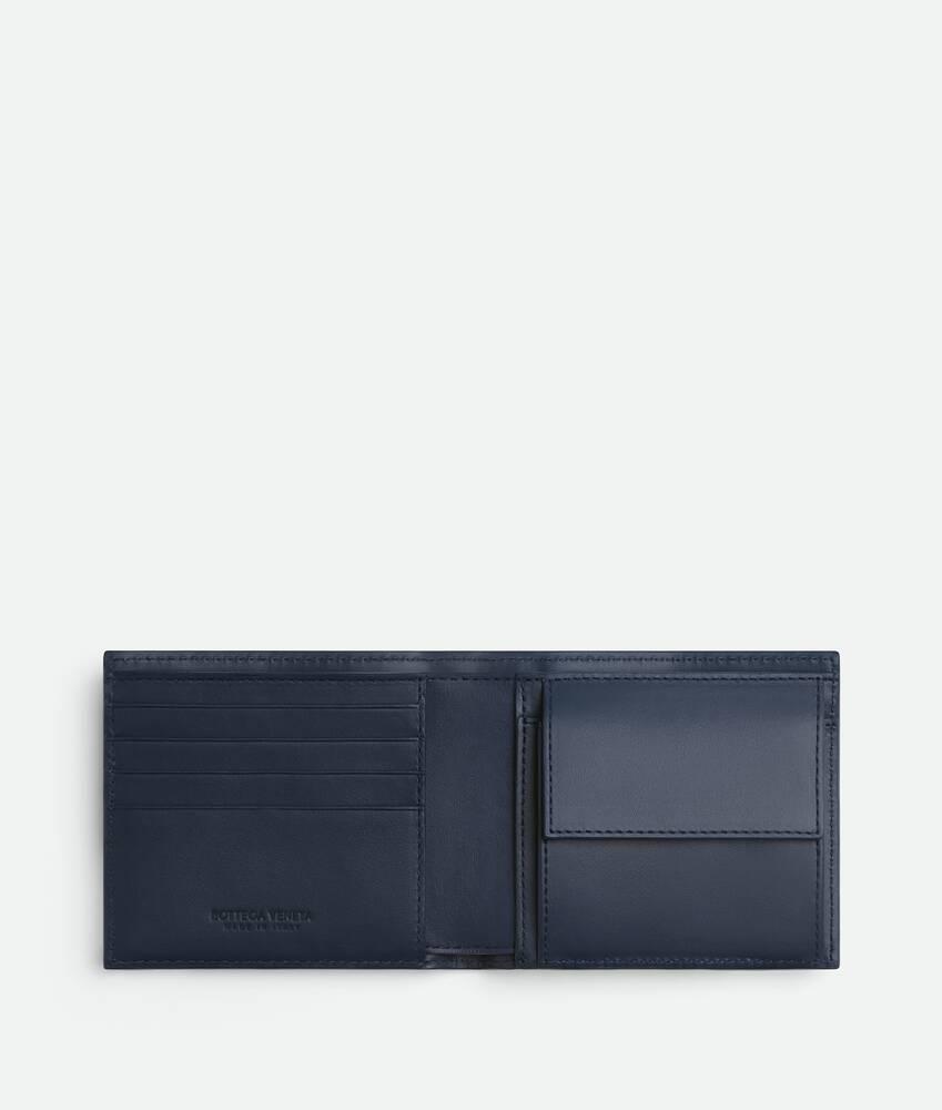 Men's Intrecciato Bi-Fold Wallet With Coin Purse in Space Product Image