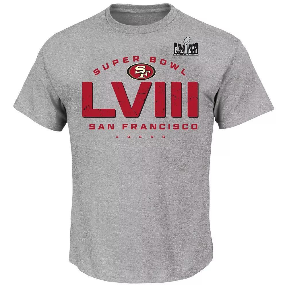 Men's Fanatics Branded Gray San Francisco 49ers Super Bowl LVIII Big & Tall Made It T-Shirt, Size: 3XLT, Grey Product Image