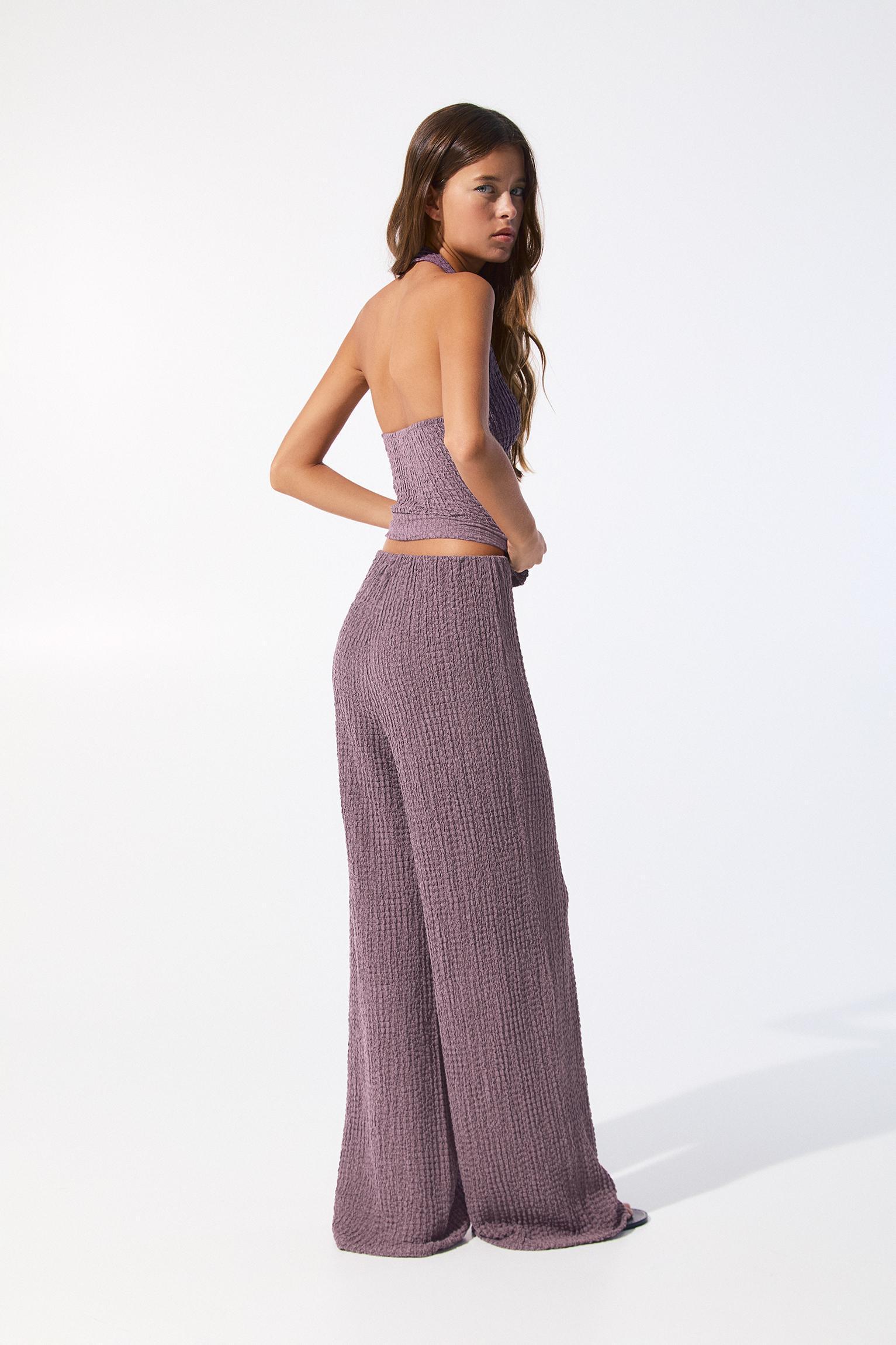 Creased-effect pants Product Image