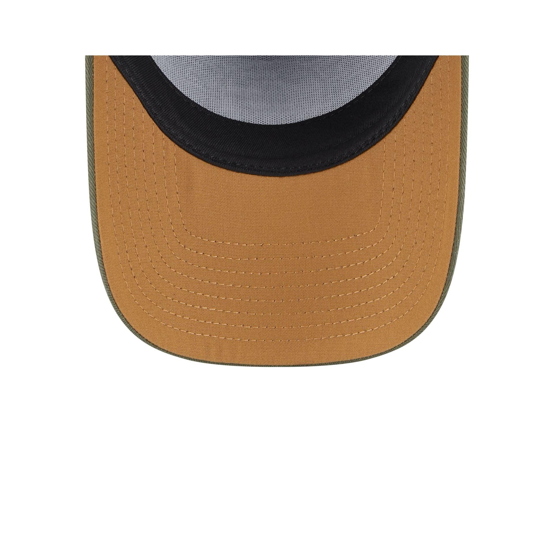 New Era x adidas Miami Hurricanes Black 9FORTY A-Frame Snapback Hat Male Product Image