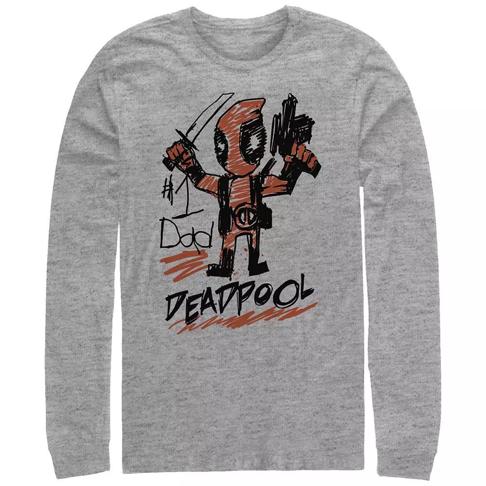 Big & Tall Marvel Deadpool #1 Dad Long Sleeve Graphic Tee, Men's,  Product Image