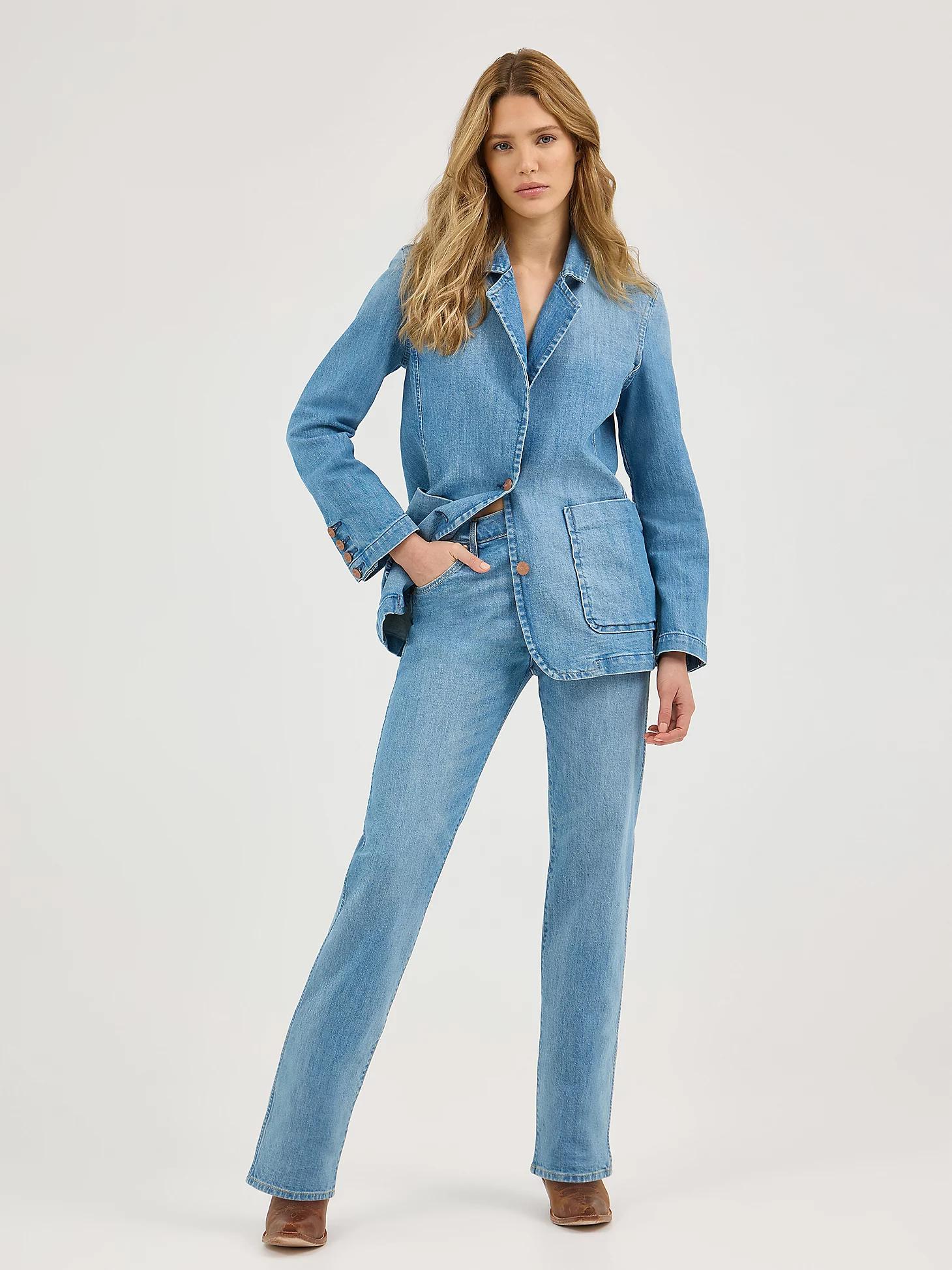 Women's Denim Blazer | Women's JACKETS & OUTERWEAR | Wrangler® Product Image