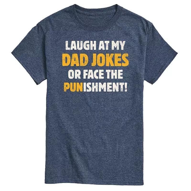 Men's Dad Jokes Punishment Graphic Tee, Size: XXL, Dark Brown Product Image