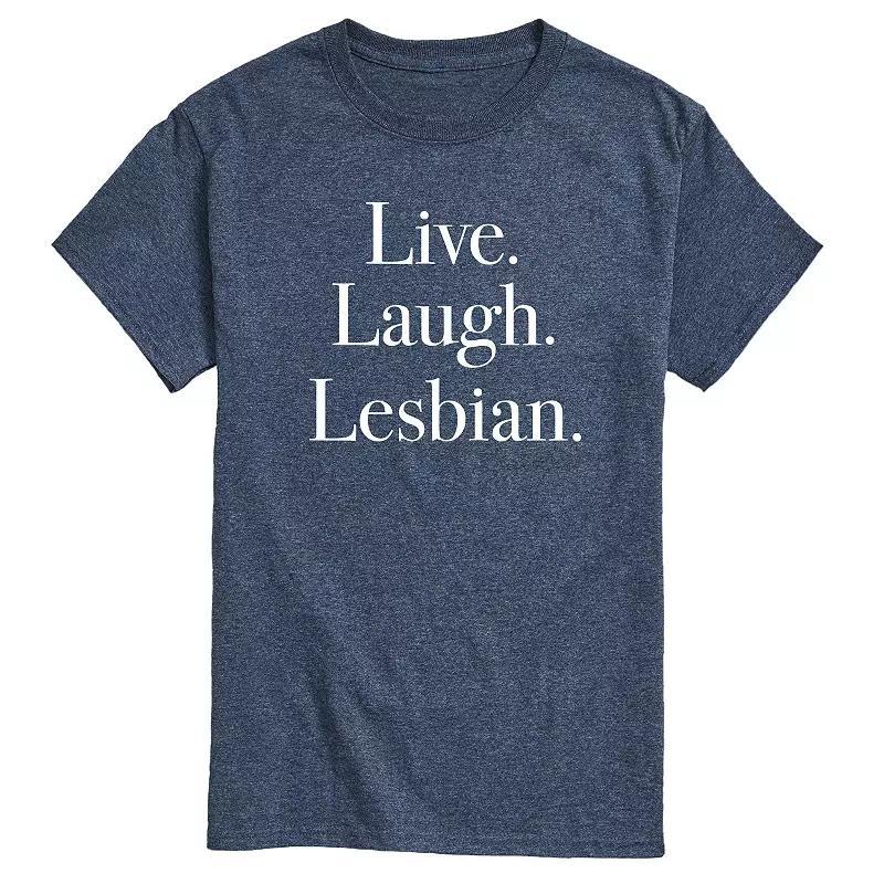 Men's Live Laugh Lesbian Graphic Tee,  Product Image