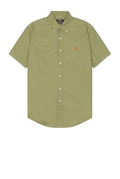 Polo Ralph Lauren Garment-Dyed Oxford Shirt (Sage ) Men's Clothing Product Image