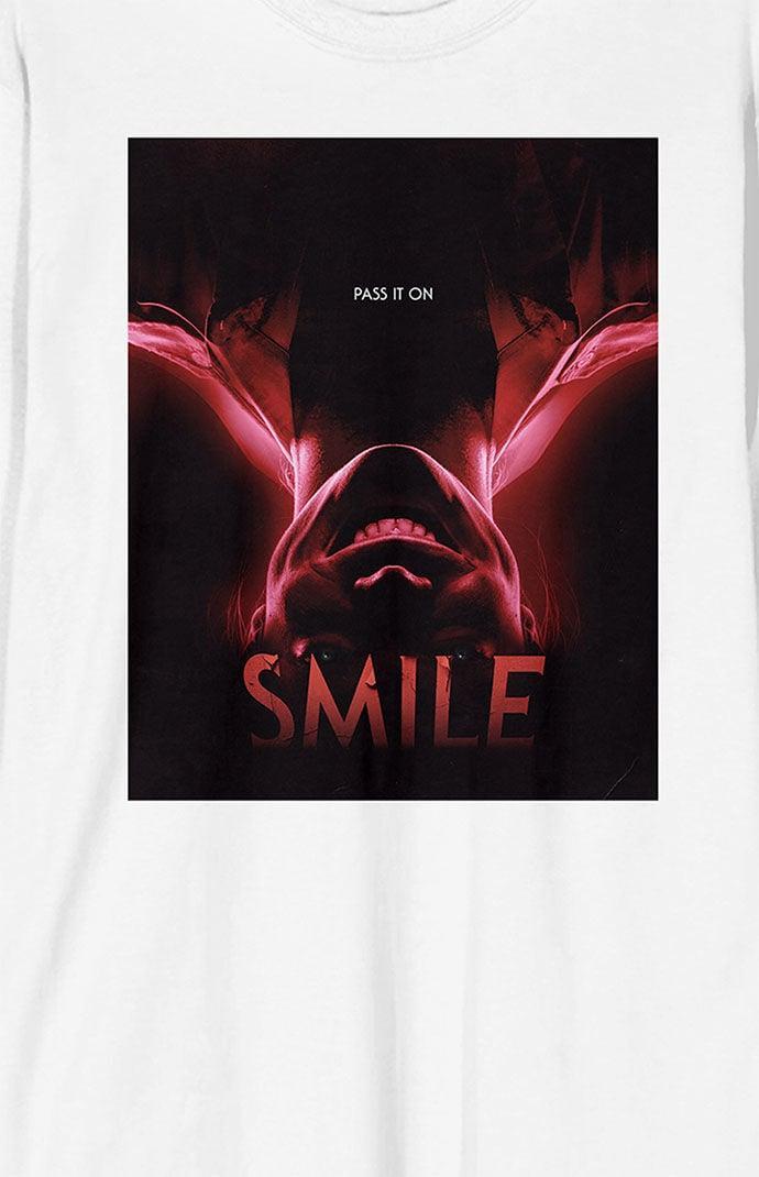 Men's Smile Upside-Down Smiling Long Sleeve T-Shirt Product Image