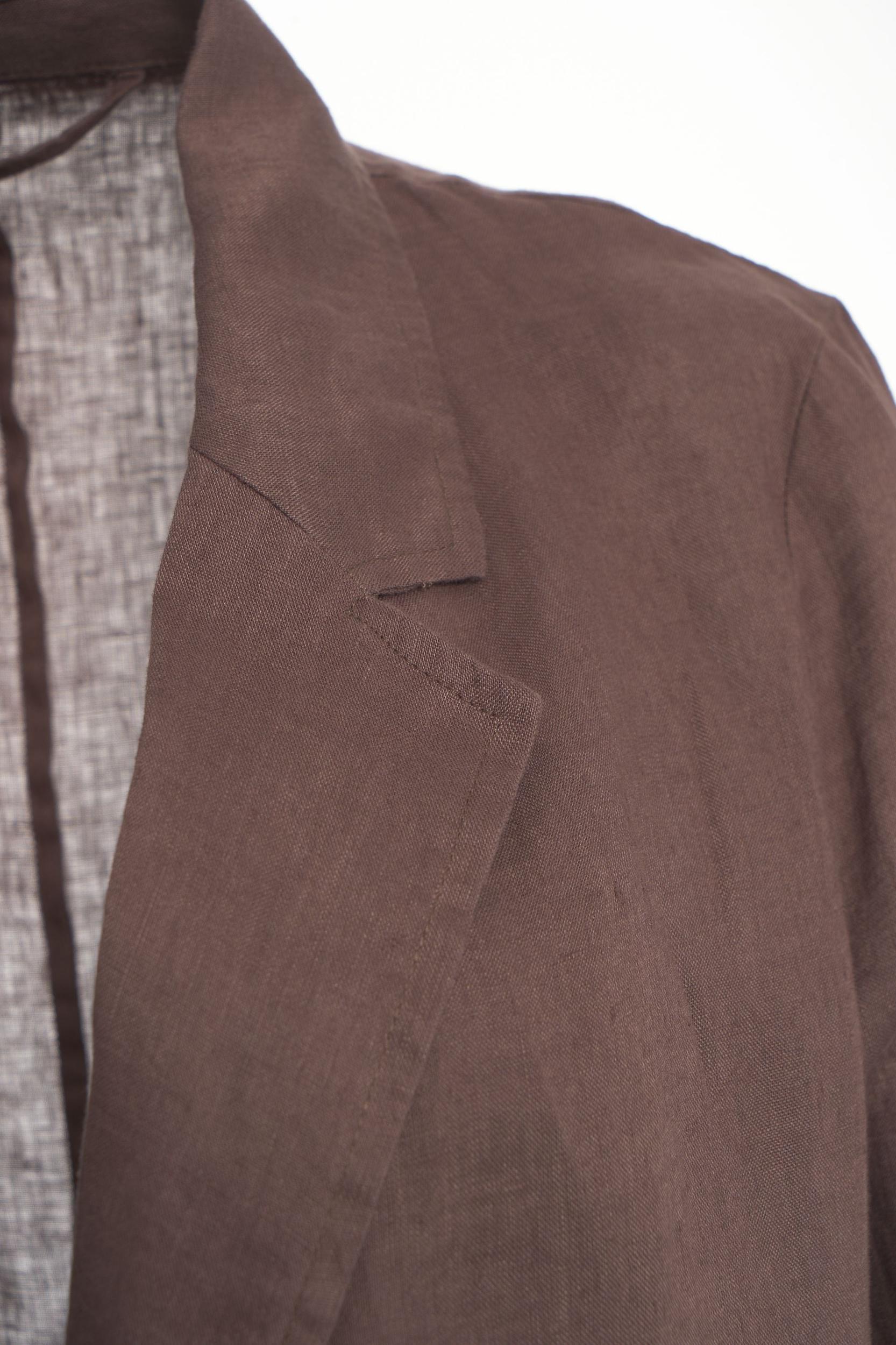 Linen single-breasted blazer Product Image