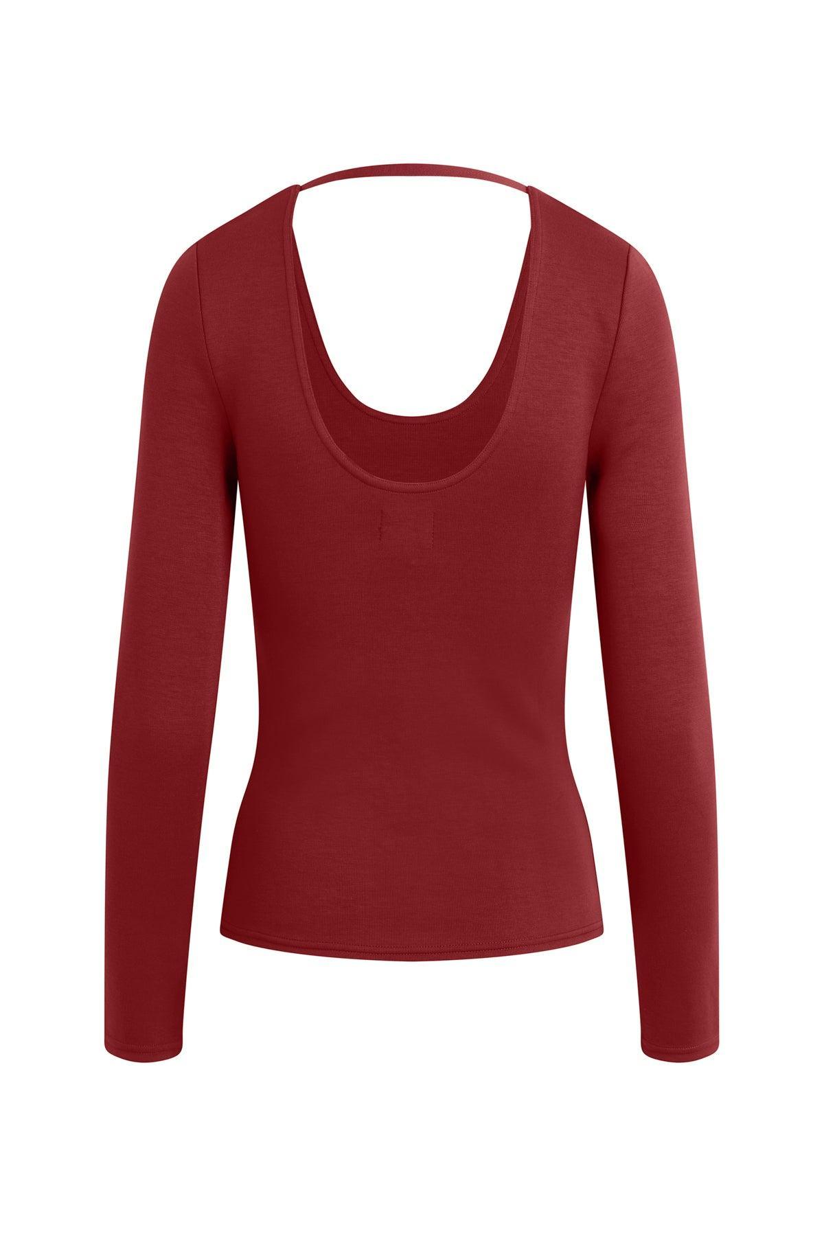 Long Sleeve Scoop Neck Top Female Product Image